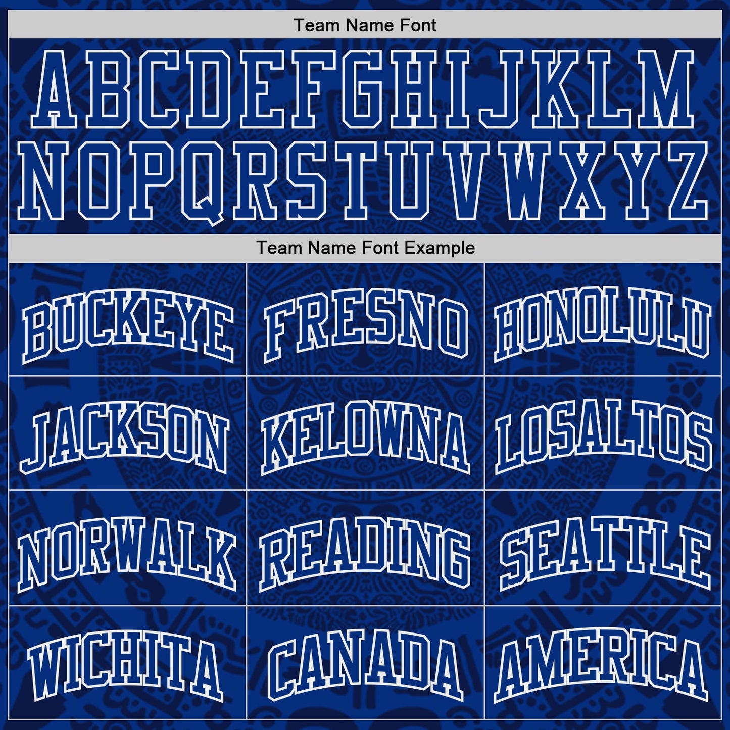 Custom Royal-White Tribal Ethnic Aztec Sun Stone Side Panel Stripe Round Neck Sublimation Basketball Set Jersey view 4