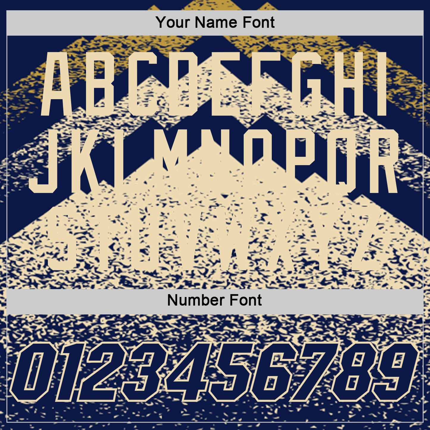 Custom Navy Cream-Old Gold Mountain Peak Shards Side Panel Stripe Round Neck Sublimation Basketball Set Jersey view 5