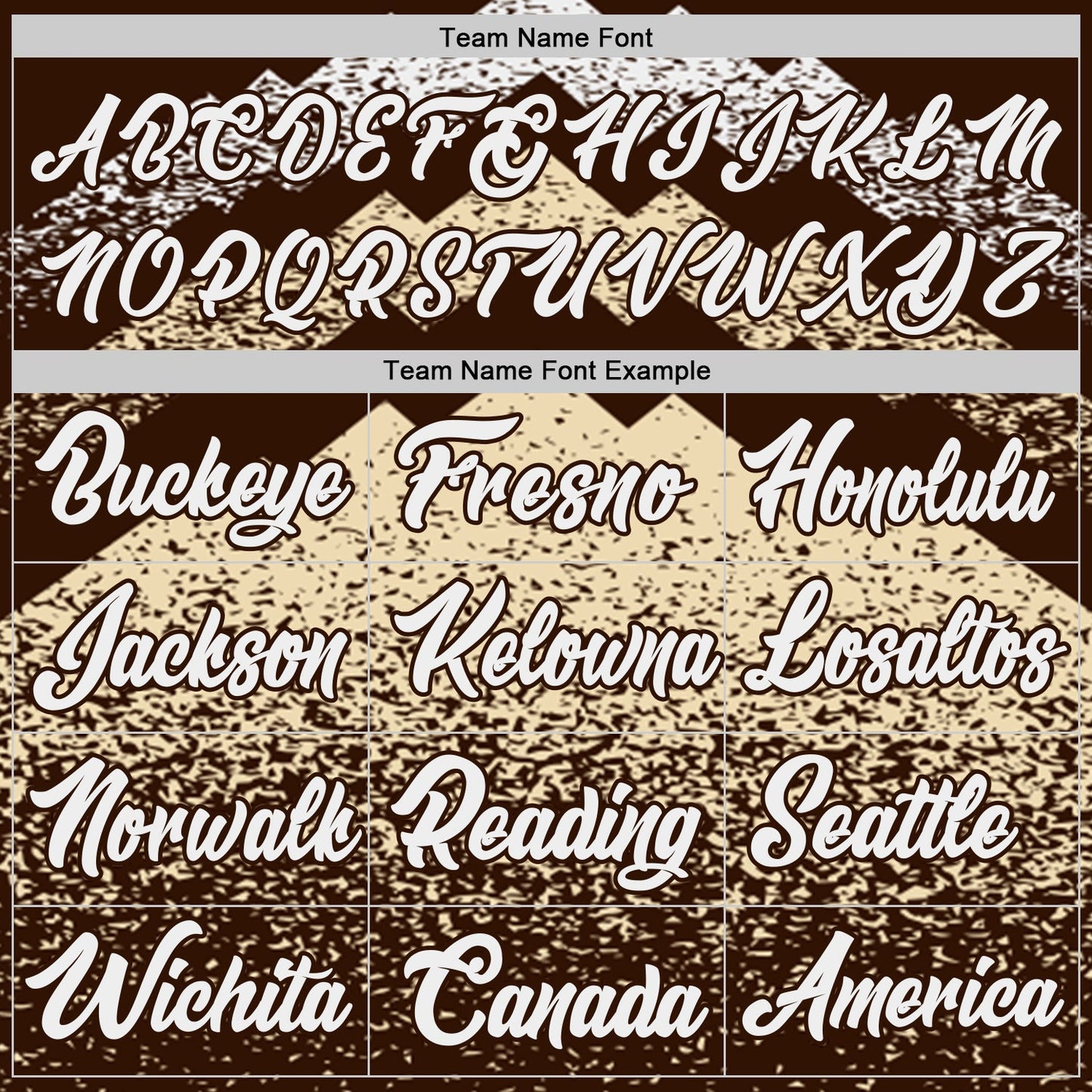 Custom Brown Cream-White Mountain Peak Shards Side Panel Stripe Round Neck Sublimation Basketball Set Jersey view 4