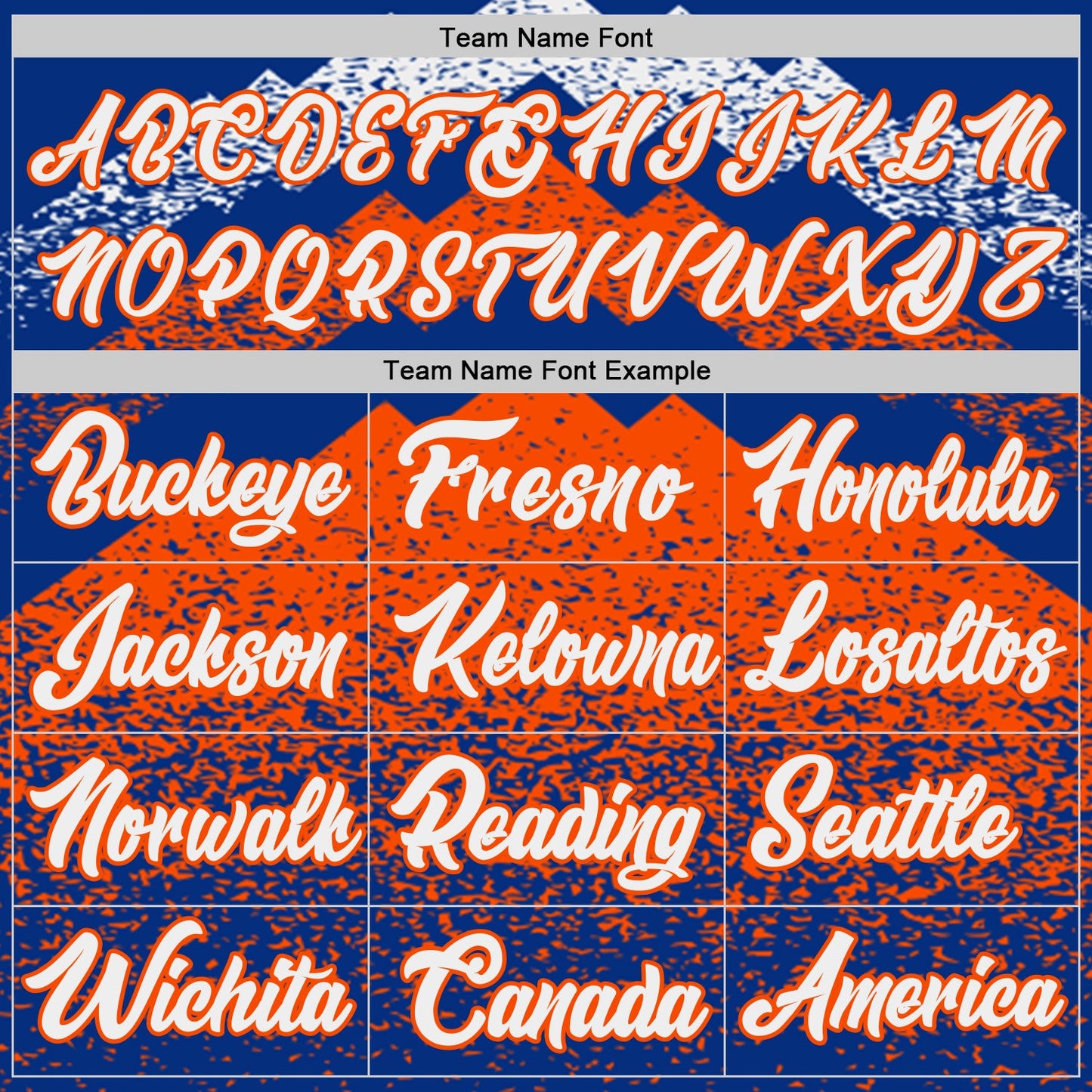 Custom Royal White-Orange Mountain Peak Shards Side Panel Stripe Round Neck Sublimation Basketball Set Jersey view 4