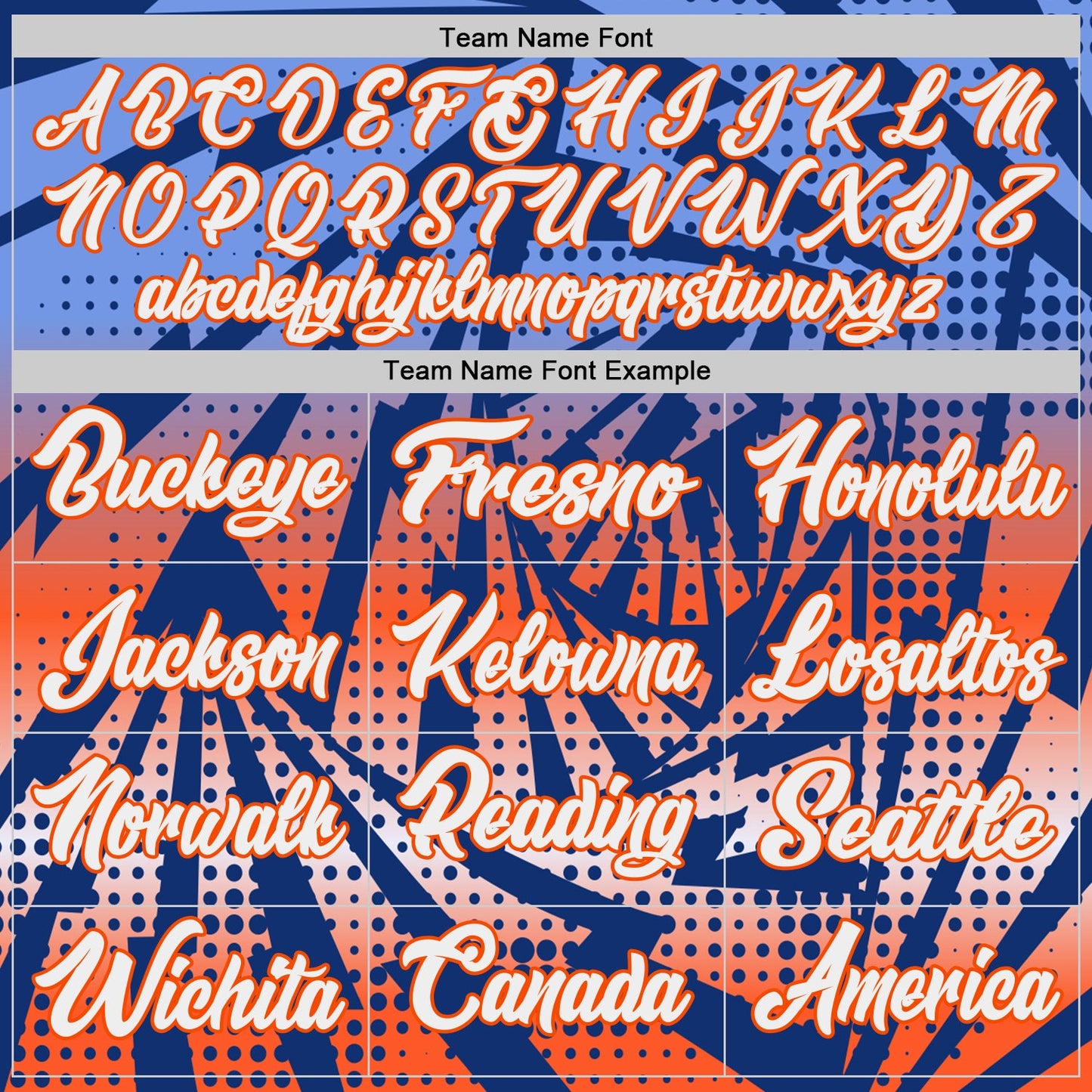 Custom Royal White-Orange Lightning Gradient Dot Side Panel Stripe Round Neck Sublimation Basketball Set Jersey view 4