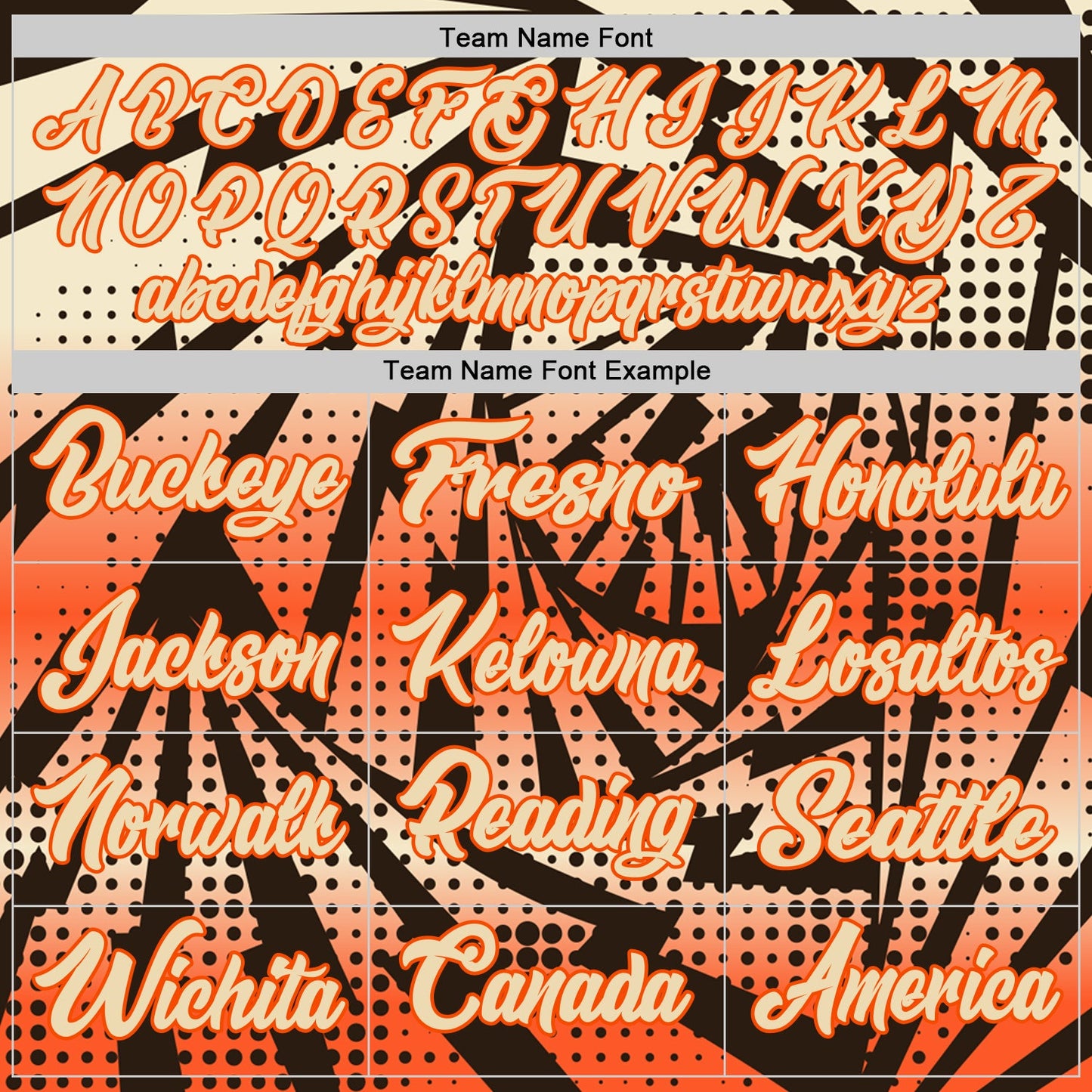 Custom Orange Cream-Brown Lightning Gradient Dot Side Panel Stripe Round Neck Sublimation Basketball Set Jersey view 4