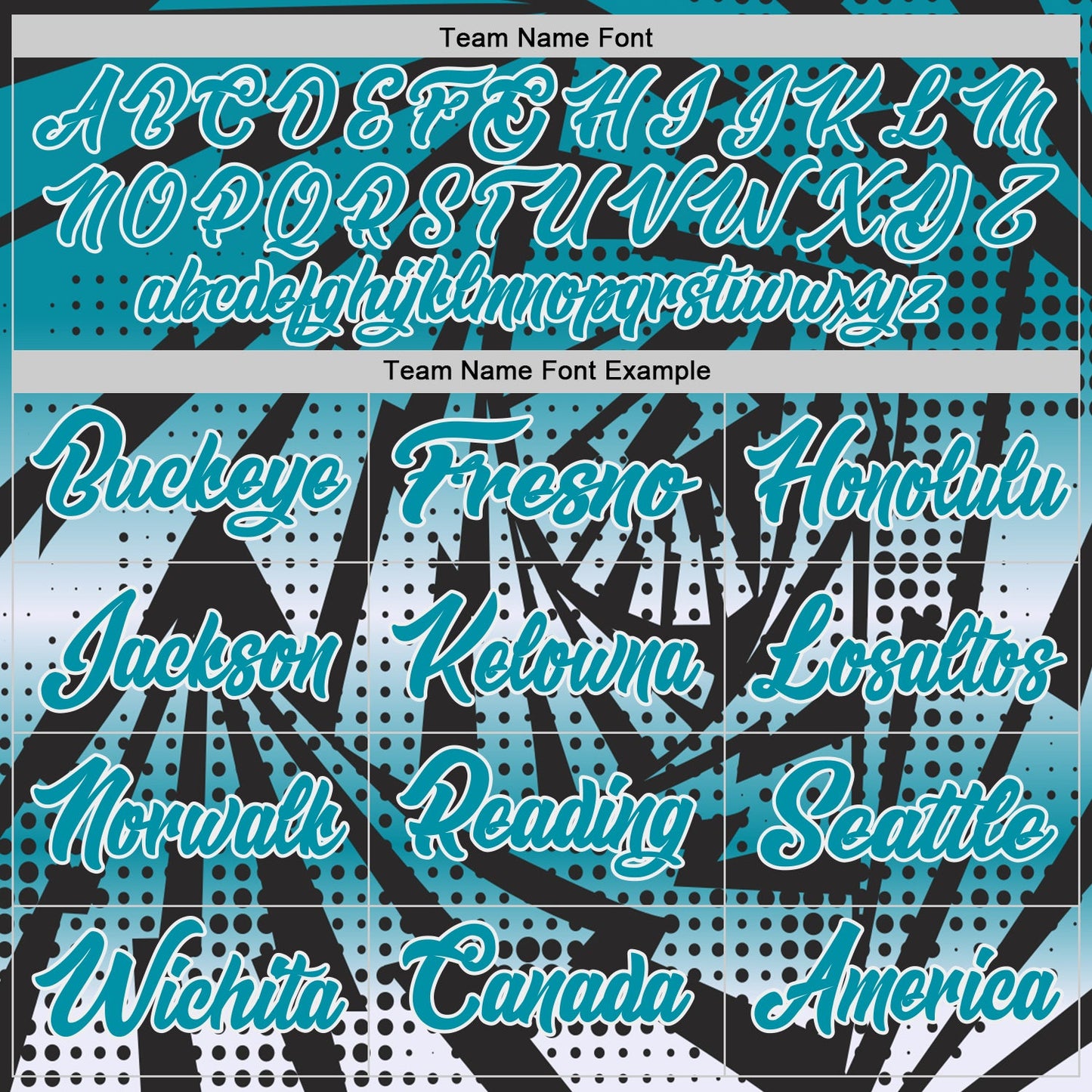 Custom Teal Black-White Lightning Gradient Dot Side Panel Stripe Round Neck Sublimation Basketball Set Jersey view 4
