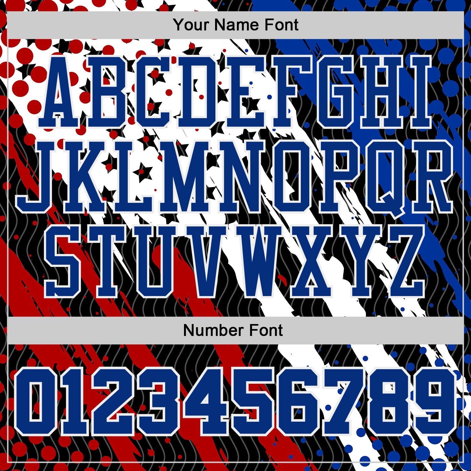 Custom Black Royal White-Red American Flag Patriotic Round Neck Sublimation Basketball Uniform Jersey view 4
