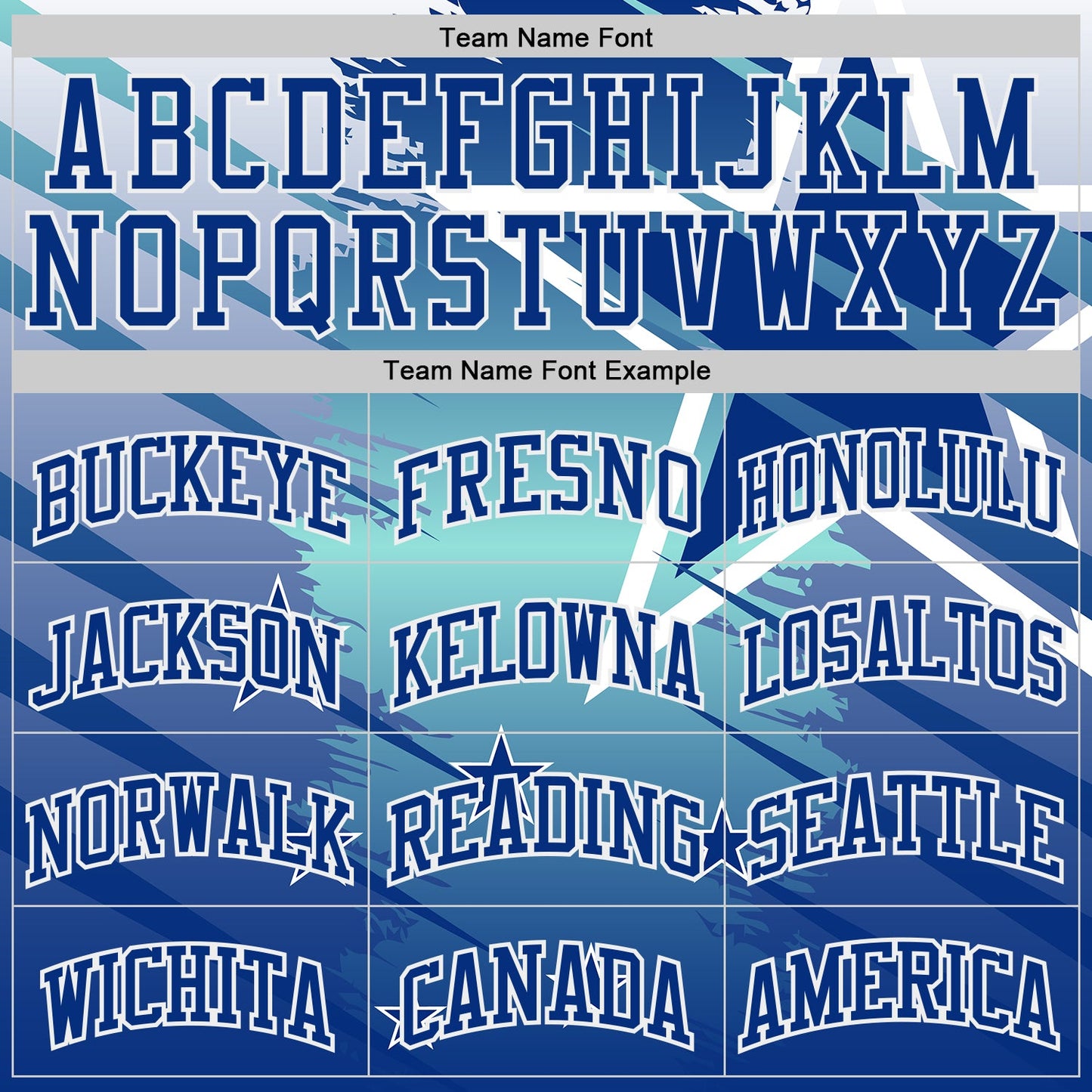Custom Blue Royal-White Star Grunge Brush Stroke Gradient Round Neck Sublimation Basketball Uniform Jersey view 3