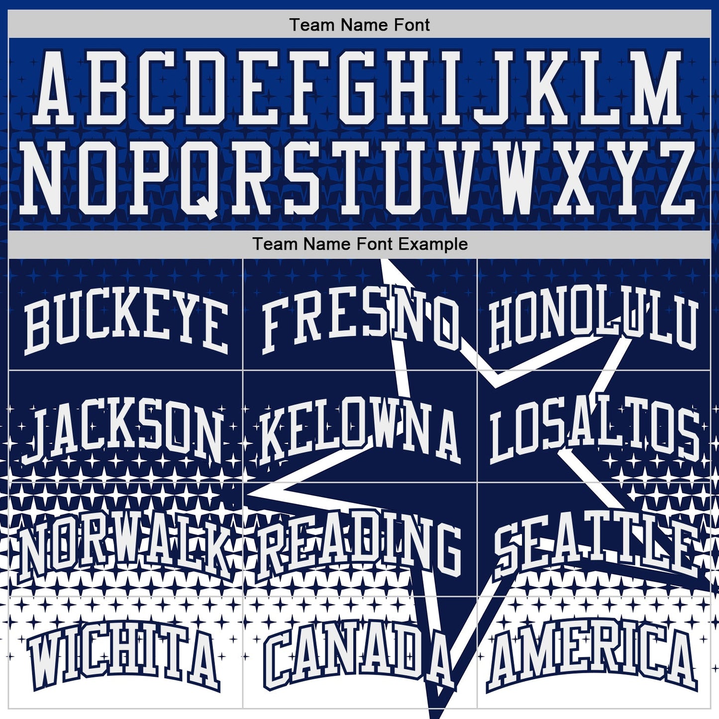 Custom Navy-White Star Dot Gradient Round Neck Sublimation Basketball Uniform Jersey view 3