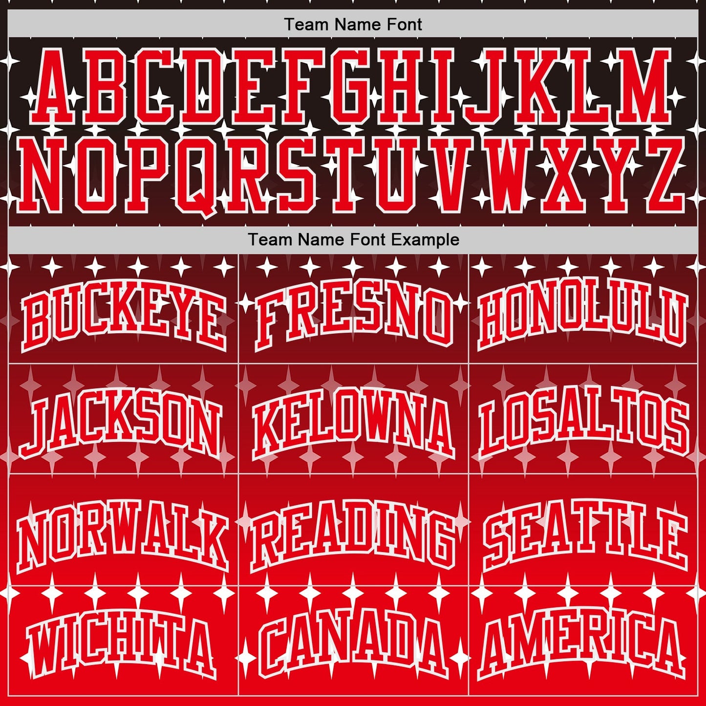 Custom Black Fire Red-White Star Gradient Round Neck Sublimation Basketball Uniform Jersey view 3