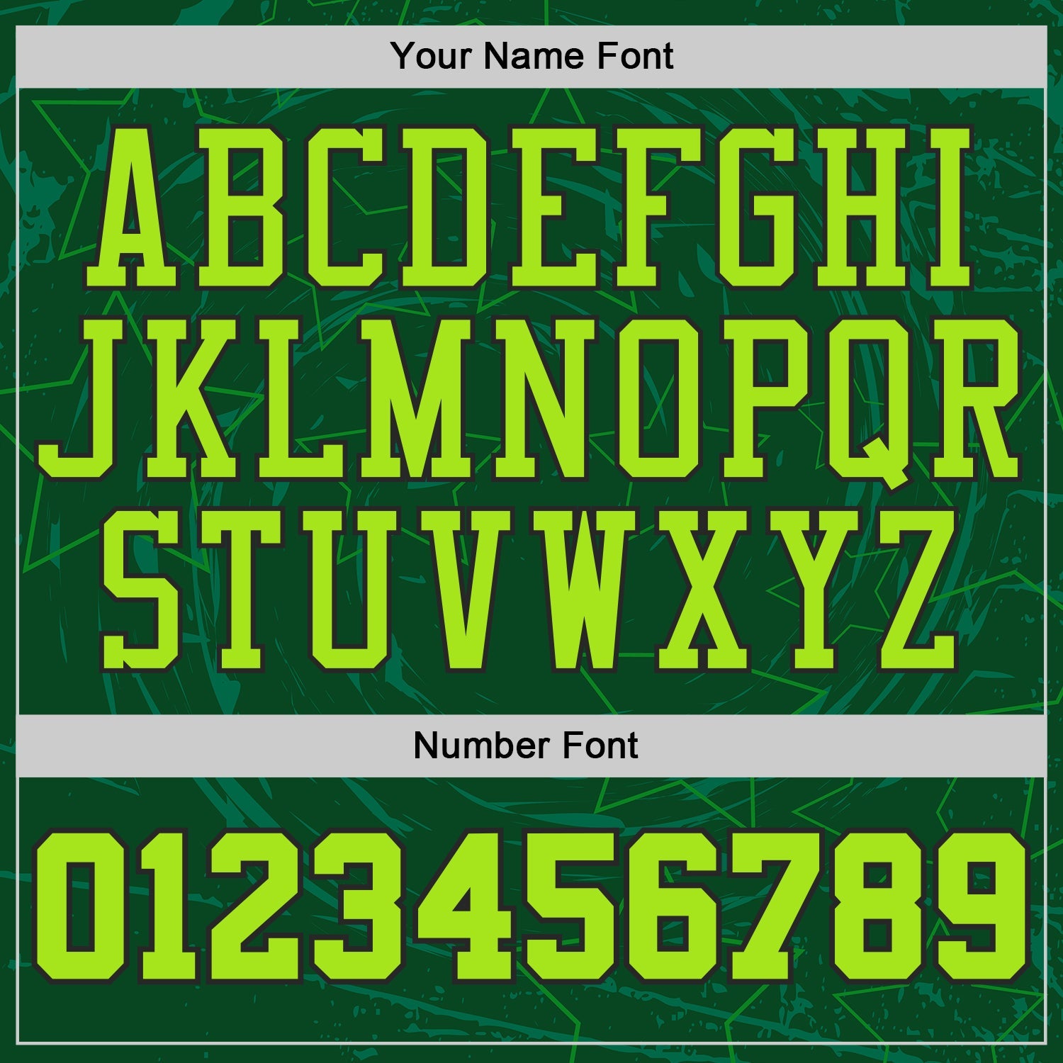 Custom Green Neon Green Black-White Geometric Star Texture Round Neck Sublimation Basketball Uniform Jersey view 4