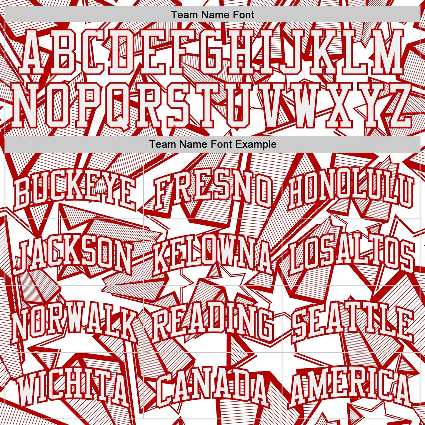 Custom White-Red Geometric Star Texture Round Neck Sublimation Basketball Uniform Jersey view 3