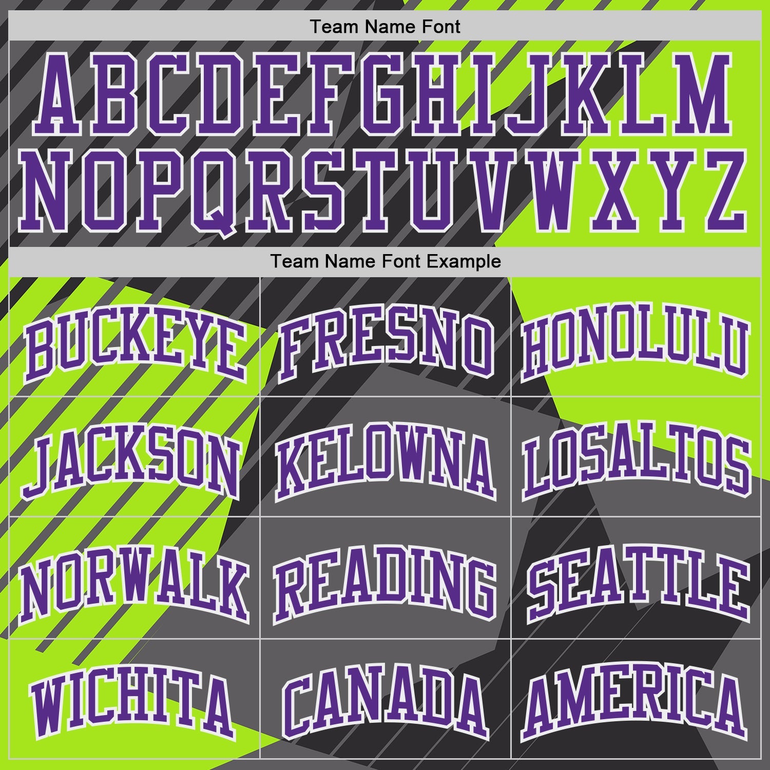 Custom Black Purple White-Neon Green Stripe Star Color Block Round Neck Sublimation Basketball Uniform Jersey view 3