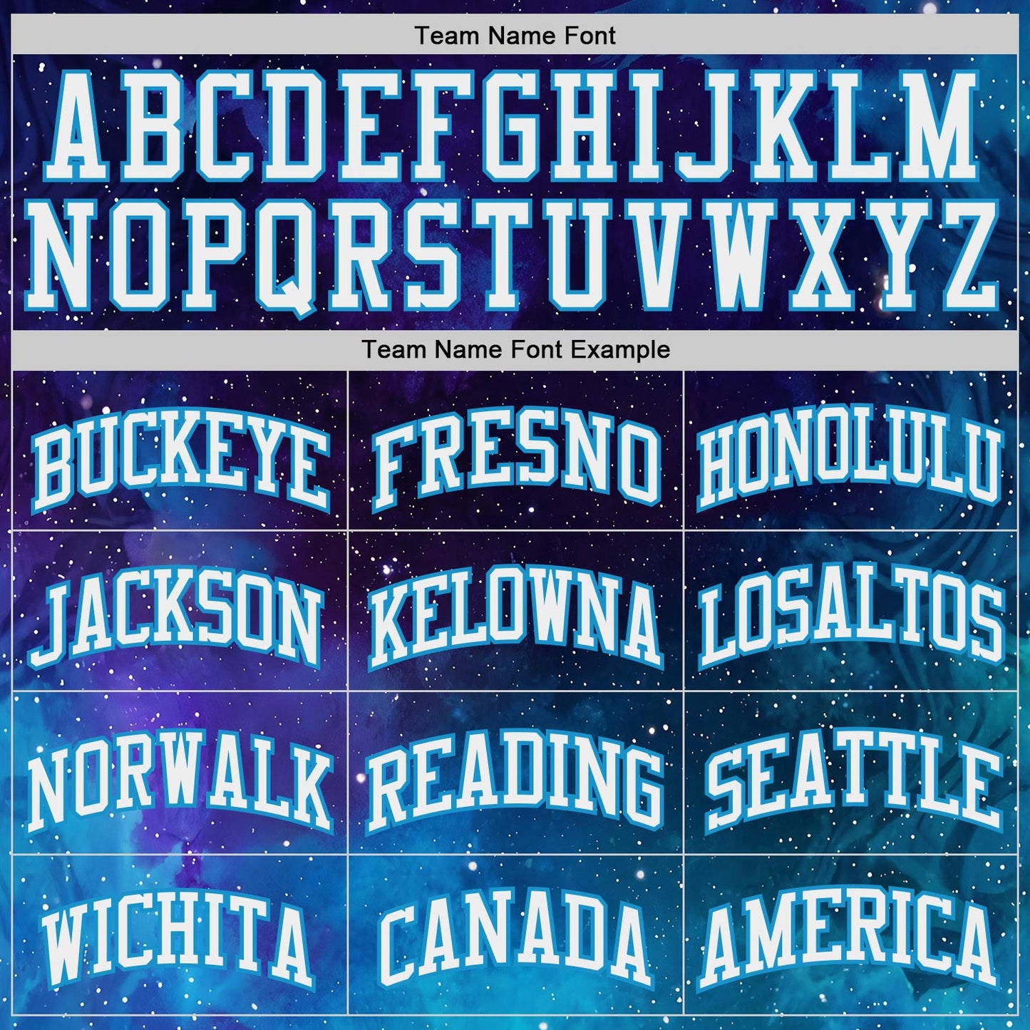 Custom Blue-White Nebula Starry Galaxy Space Round Neck Sublimation Basketball Uniform Jersey view 3