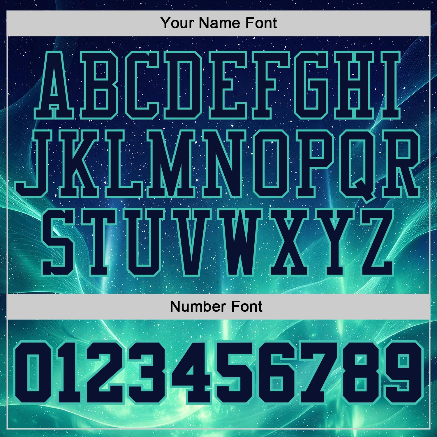 Custom Blue Green-White Nebula Starry Aurora Galaxy Space Round Neck Sublimation Basketball Uniform Jersey view 4