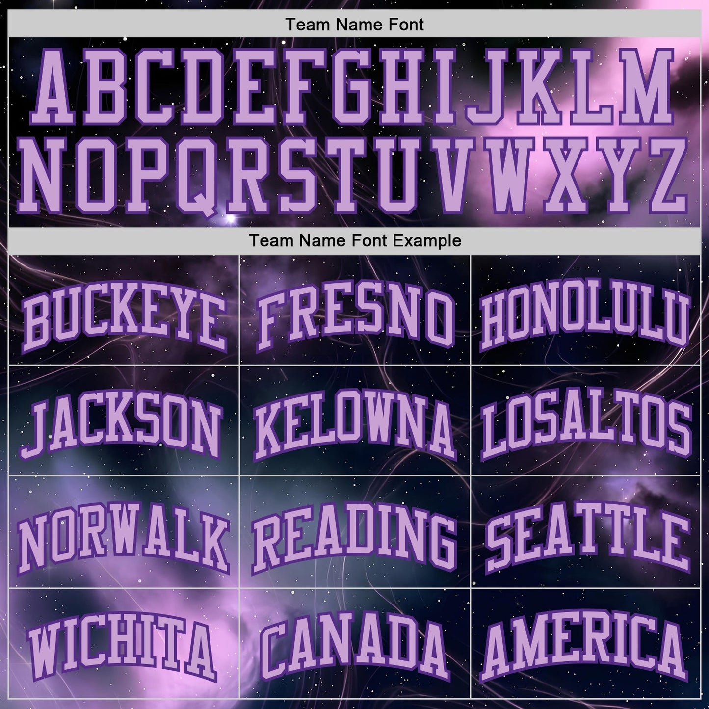 Custom Purple-Light Purple Nebula Starry Aurora Galaxy Space Round Neck Sublimation Basketball Uniform Jersey view 3