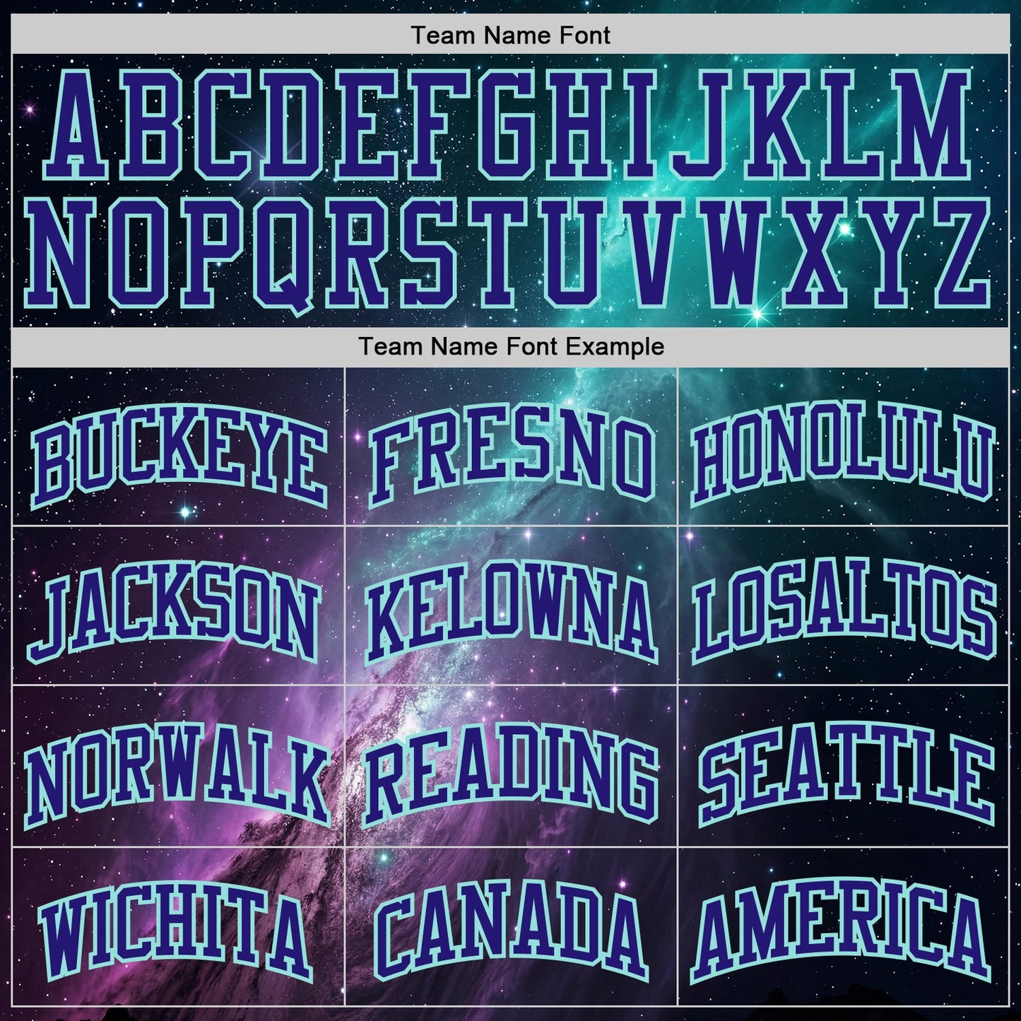 Custom Blue Dark Purple-Ice Blue Nebula Starry Aurora Galaxy Space Round Neck Sublimation Basketball Uniform Jersey view 3