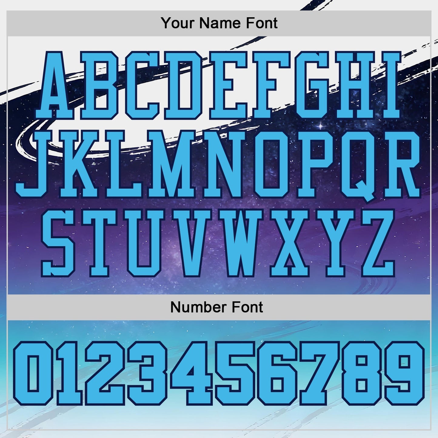 Custom White Sky Blue Purple-Navy Nebula Starry Galaxy Space Round Neck Sublimation Basketball Uniform Jersey view 4