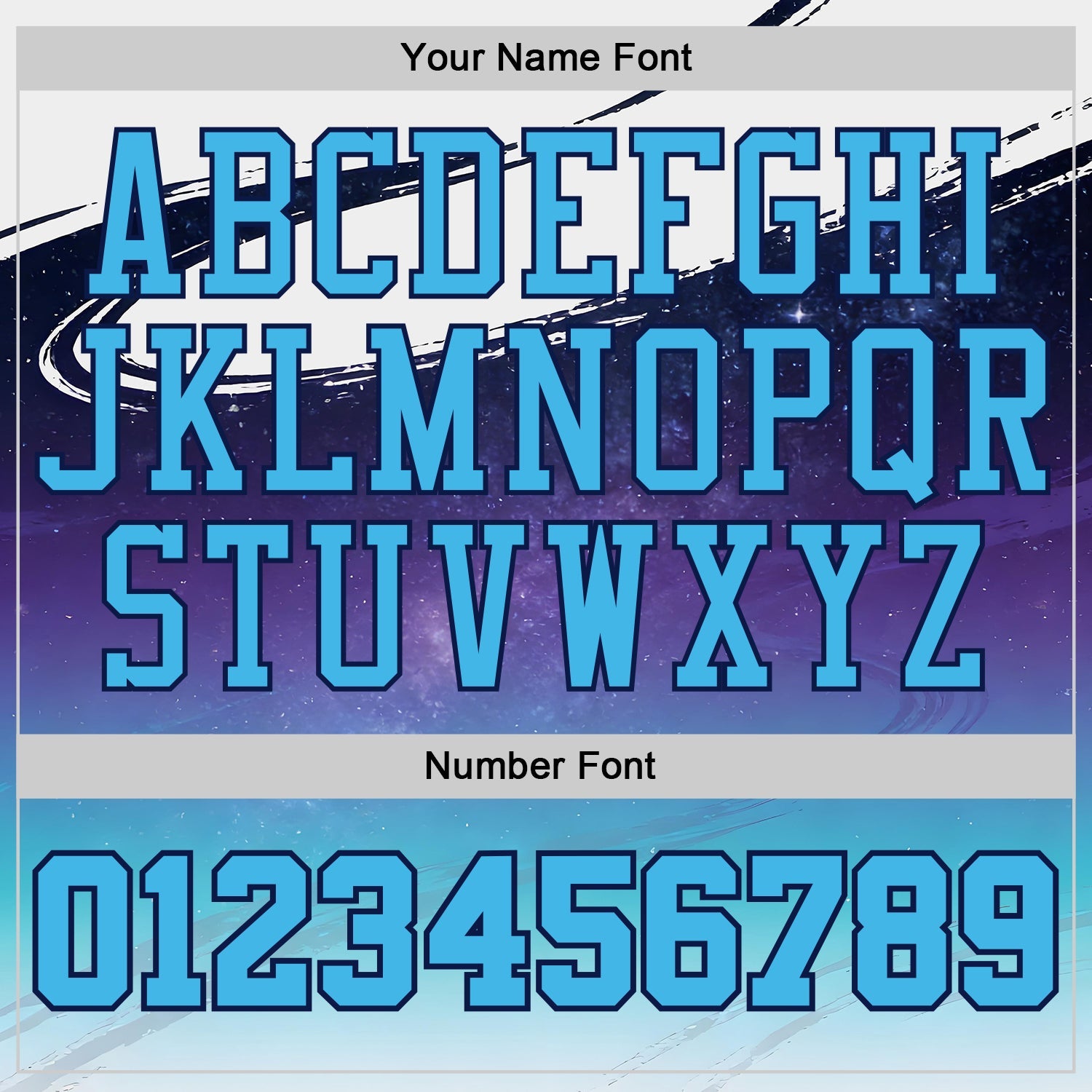 Custom White Sky Blue Purple-Navy Nebula Starry Galaxy Space Round Neck Sublimation Basketball Uniform Jersey view 4