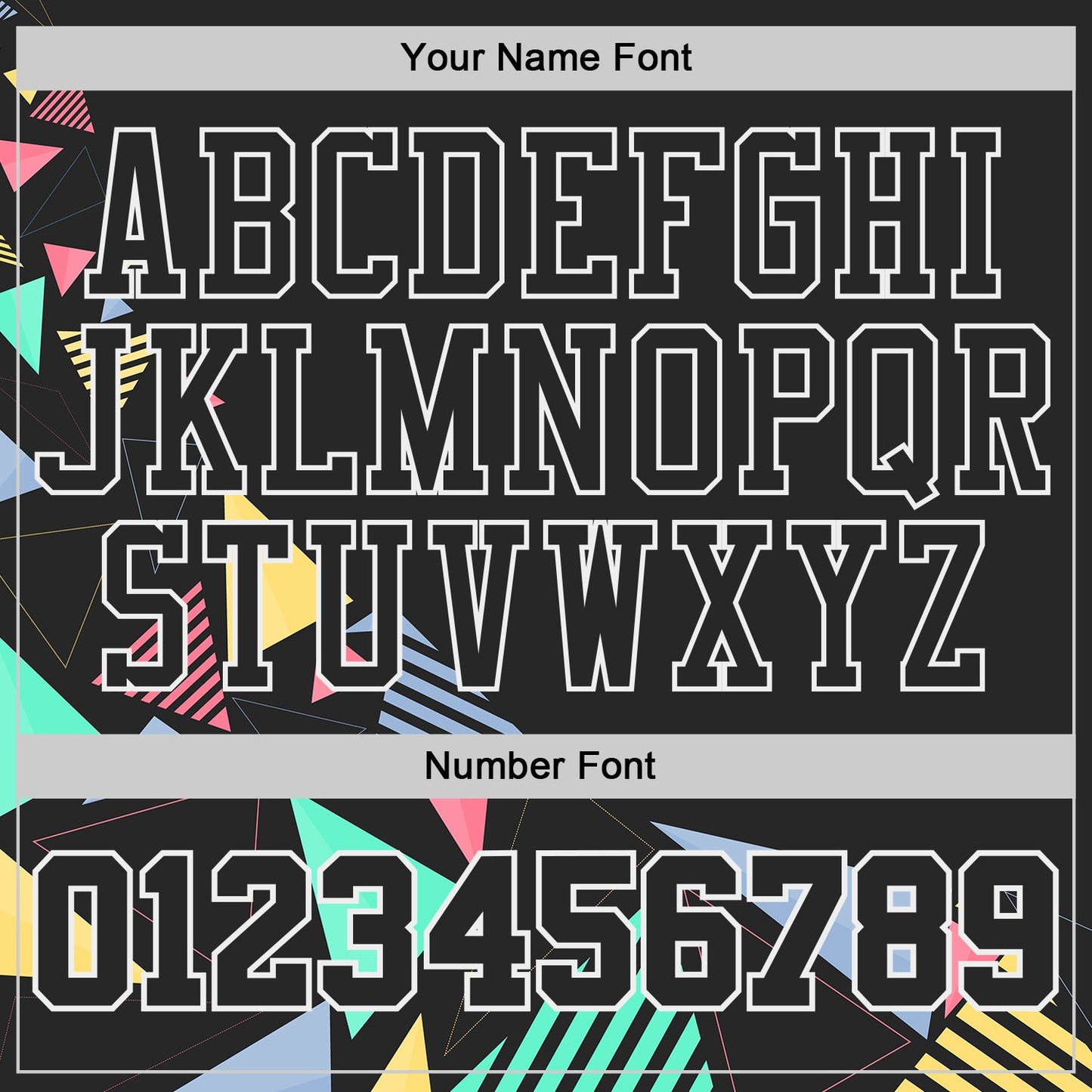 Custom Black Green Blue Pink Yellow-White Geometric Triangle Round Neck Sublimation Basketball Uniform Jersey view 4