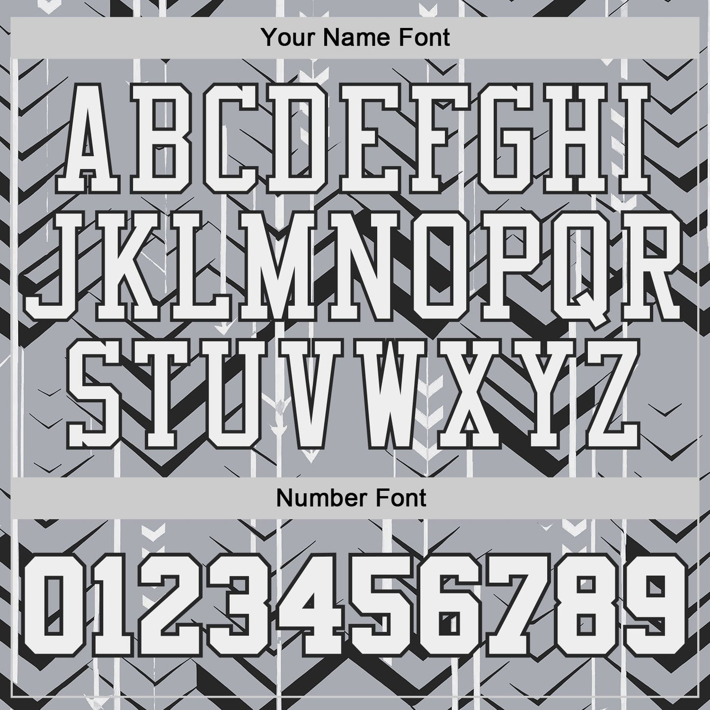 Custom Gray White-Black Geometric Chevron Pattern Round Neck Sublimation Basketball Uniform Jersey view 4