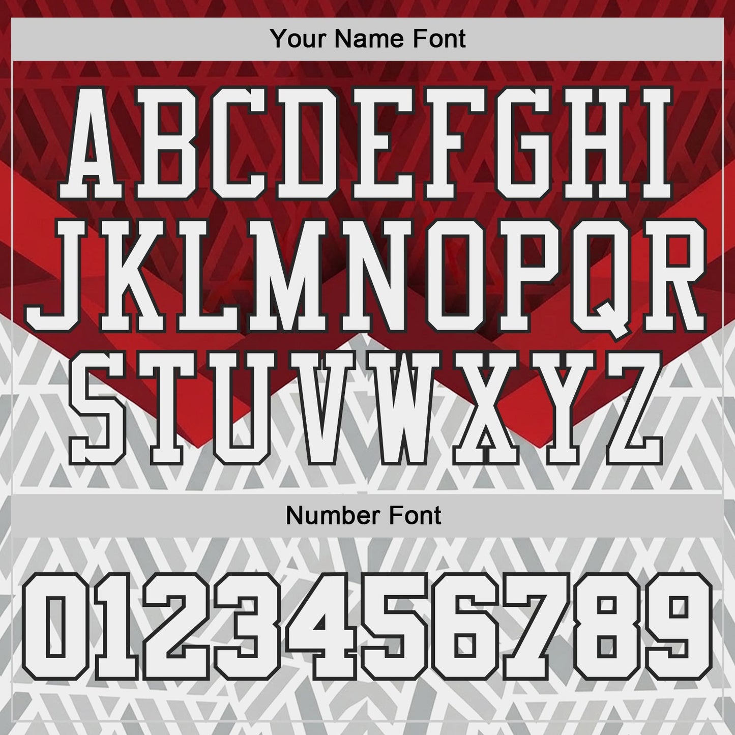 Custom Red White-Black Geometric Triangle Gradient Round Neck Sublimation Basketball Uniform Jersey view 4