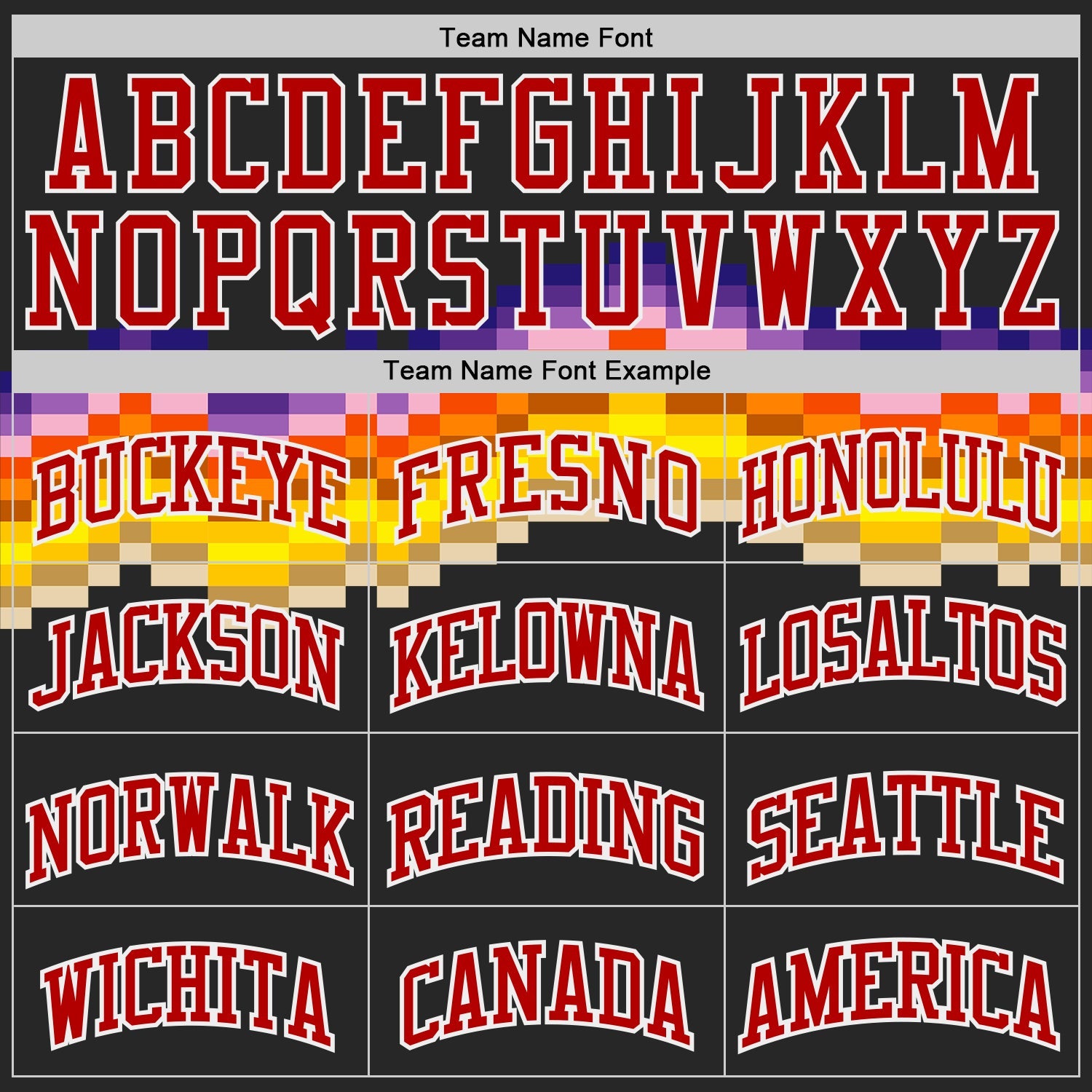 Custom Black Red Yellow Purple-White Sunset Pixel Gradient Round Neck Sublimation Basketball Uniform Jersey view 3