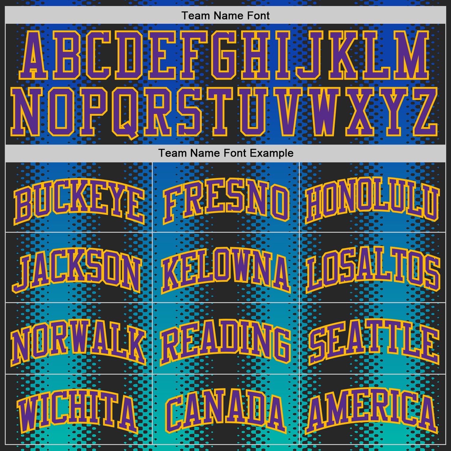 Custom Black Purple Blue-Gold Halftone Dot Texture Gradient Round Neck Sublimation Basketball Uniform Jersey view 3