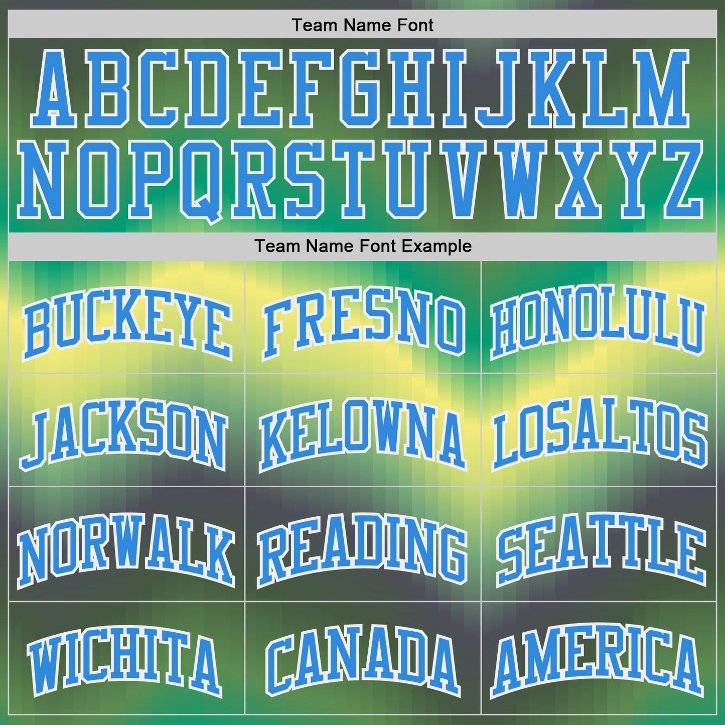 Custom Green Powder Blue Yellow-White Gradient Wave Texture Round Neck Sublimation Basketball Uniform Jersey view 3