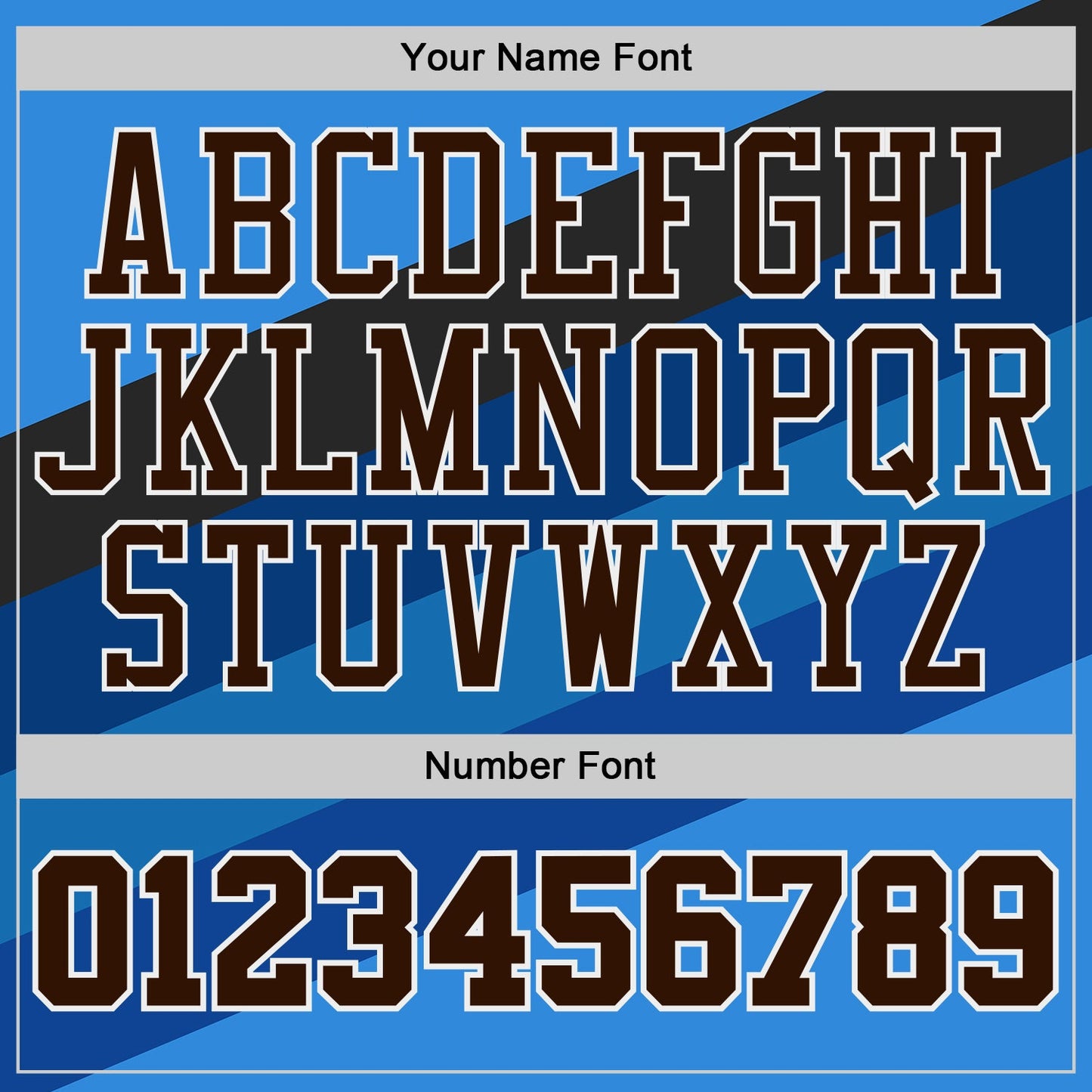 Custom Blue Brown Black White-Gold Diagonal Stripe Gradient Round Neck Sublimation Basketball Uniform Jersey view 4