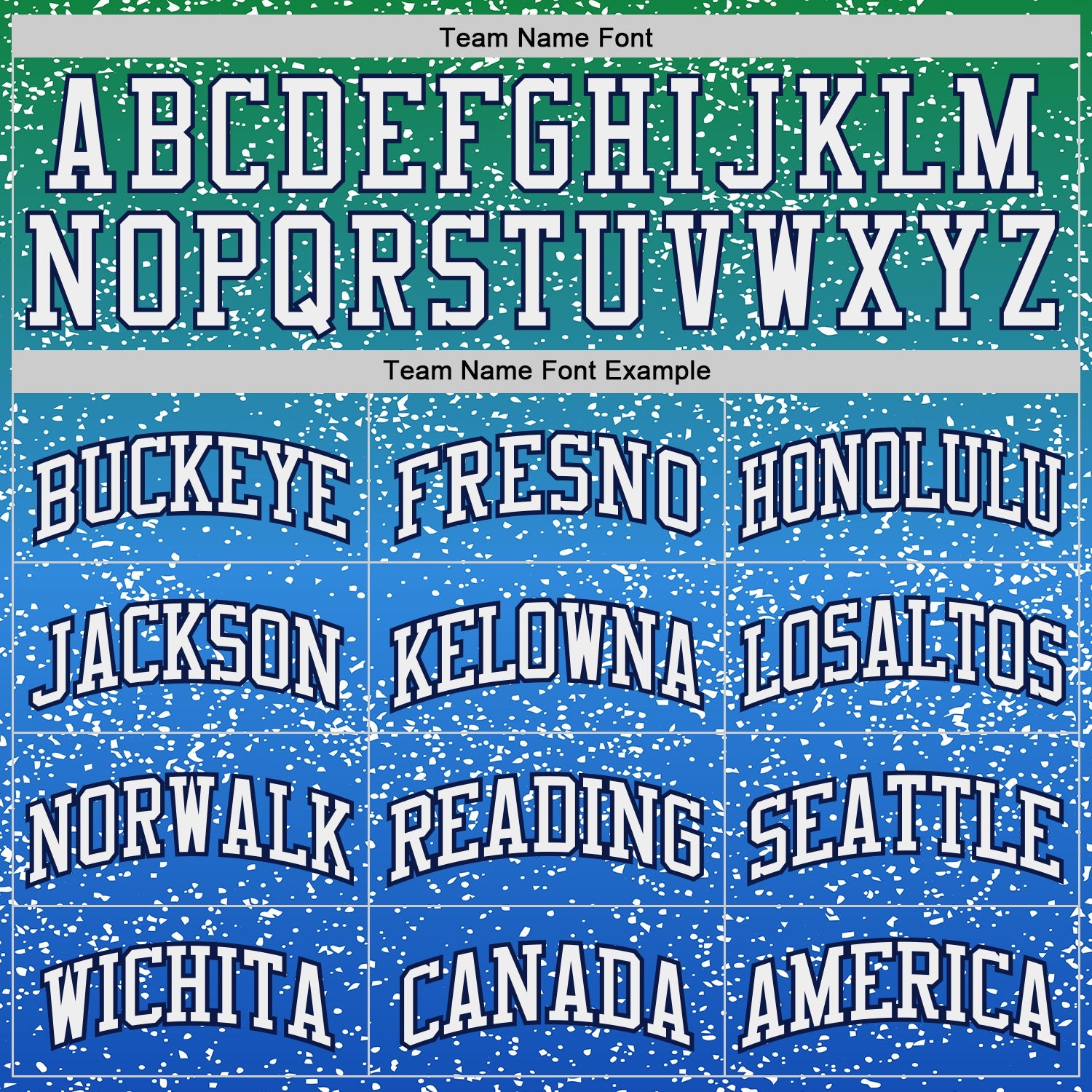 Custom Green White Blue-Navy Speckle Splatter Gradient Round Neck Sublimation Basketball Uniform Jersey view 3