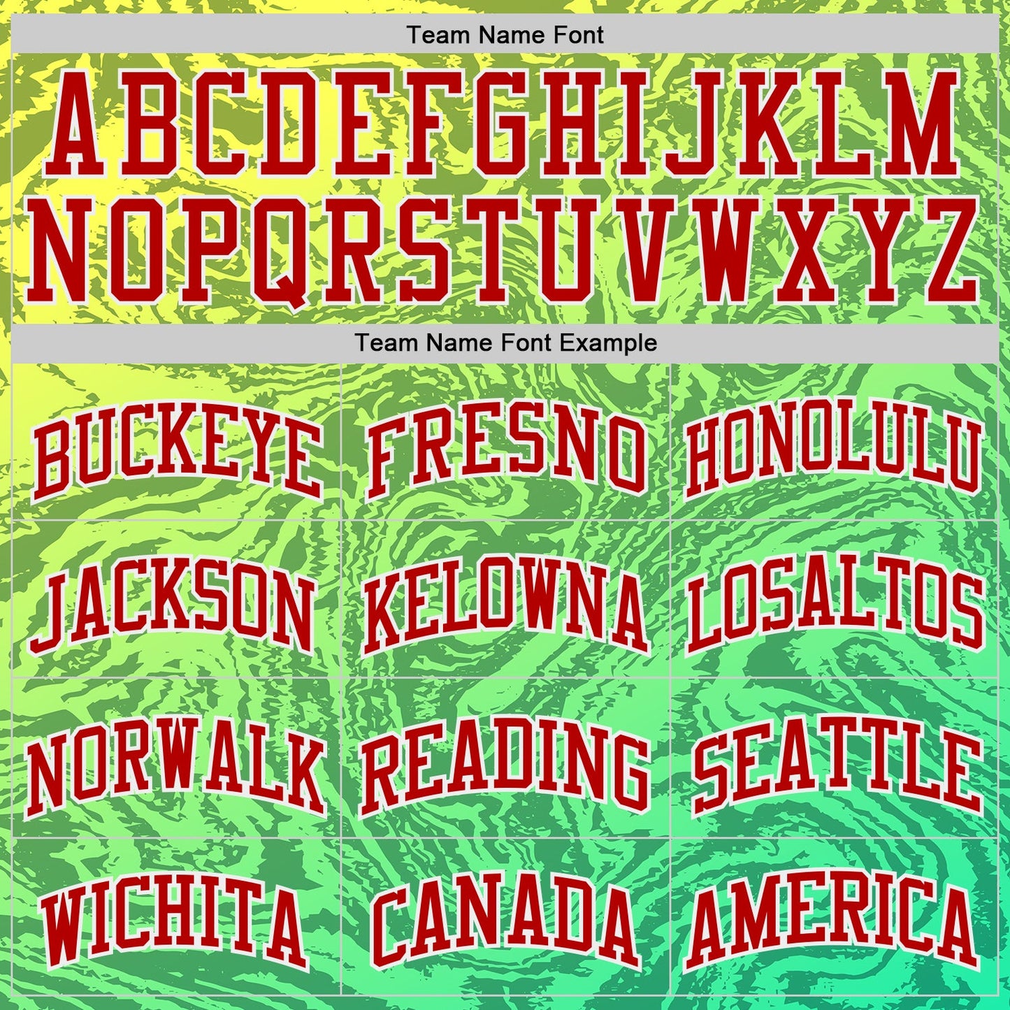 Custom Green Red Yellow-White Gradient Marble Texture Fluid Round Neck Sublimation Basketball Uniform Jersey view 3