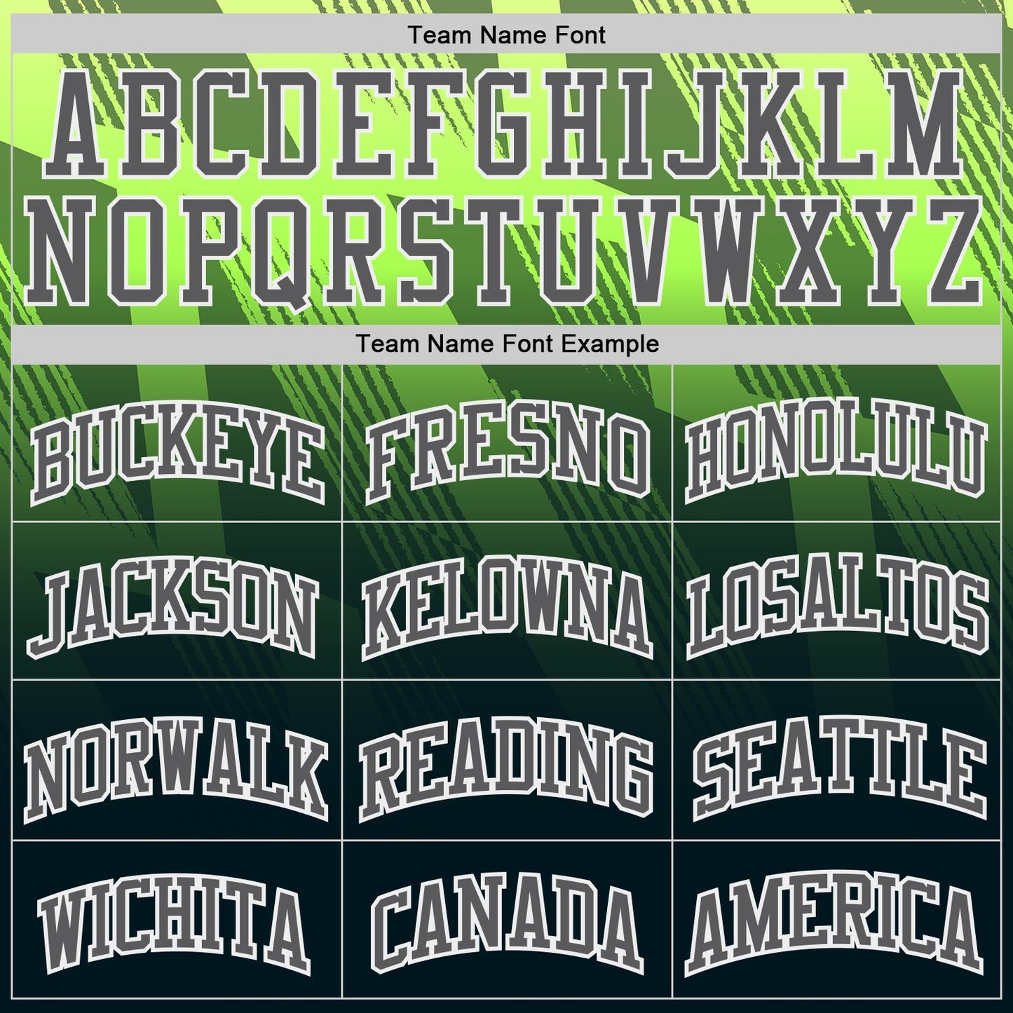 Custom Green Steel Gray White-Black Geometric Line Gradient Round Neck Sublimation Basketball Uniform Jersey view 3