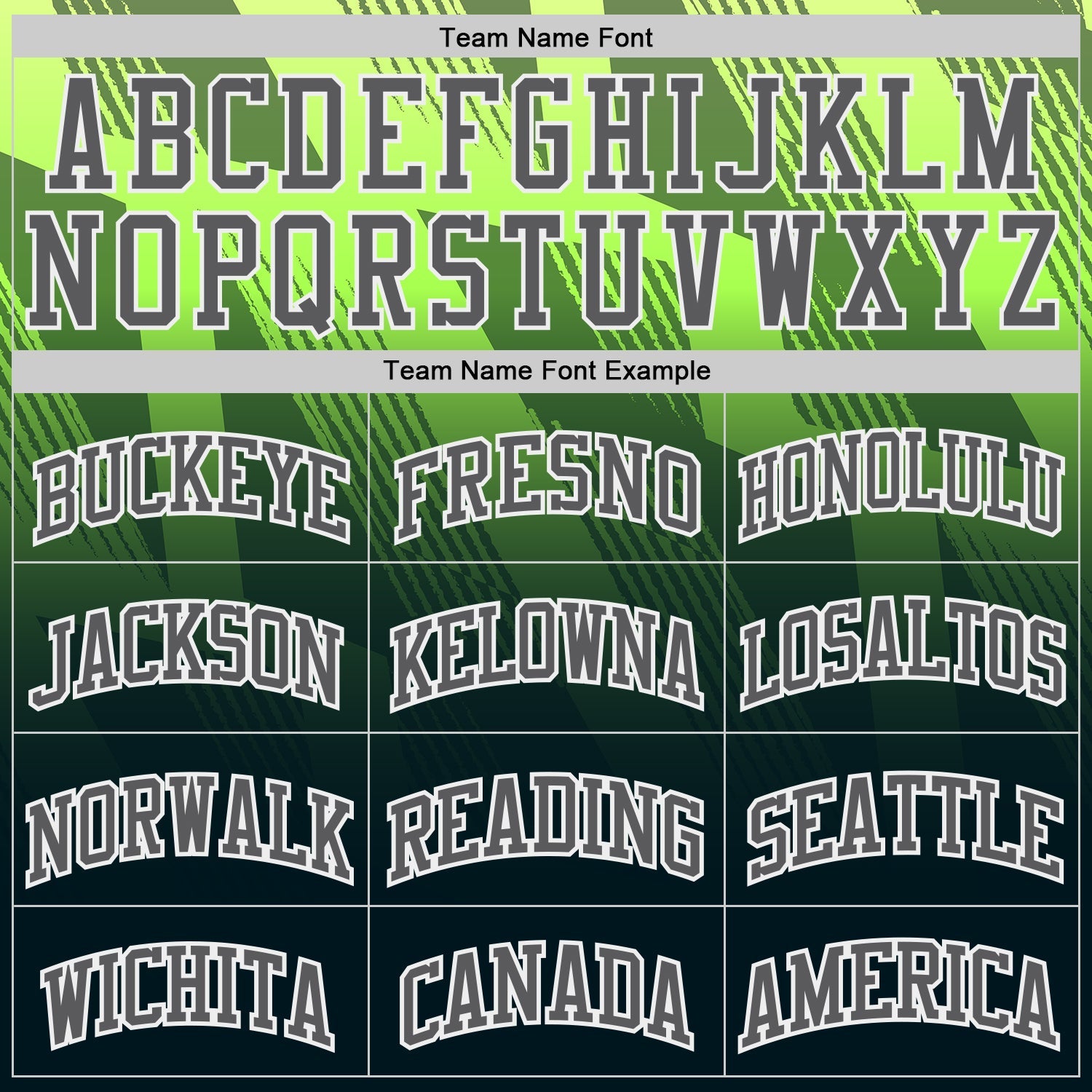 Custom Green Steel Gray White-Black Geometric Line Gradient Round Neck Sublimation Basketball Uniform Jersey view 3