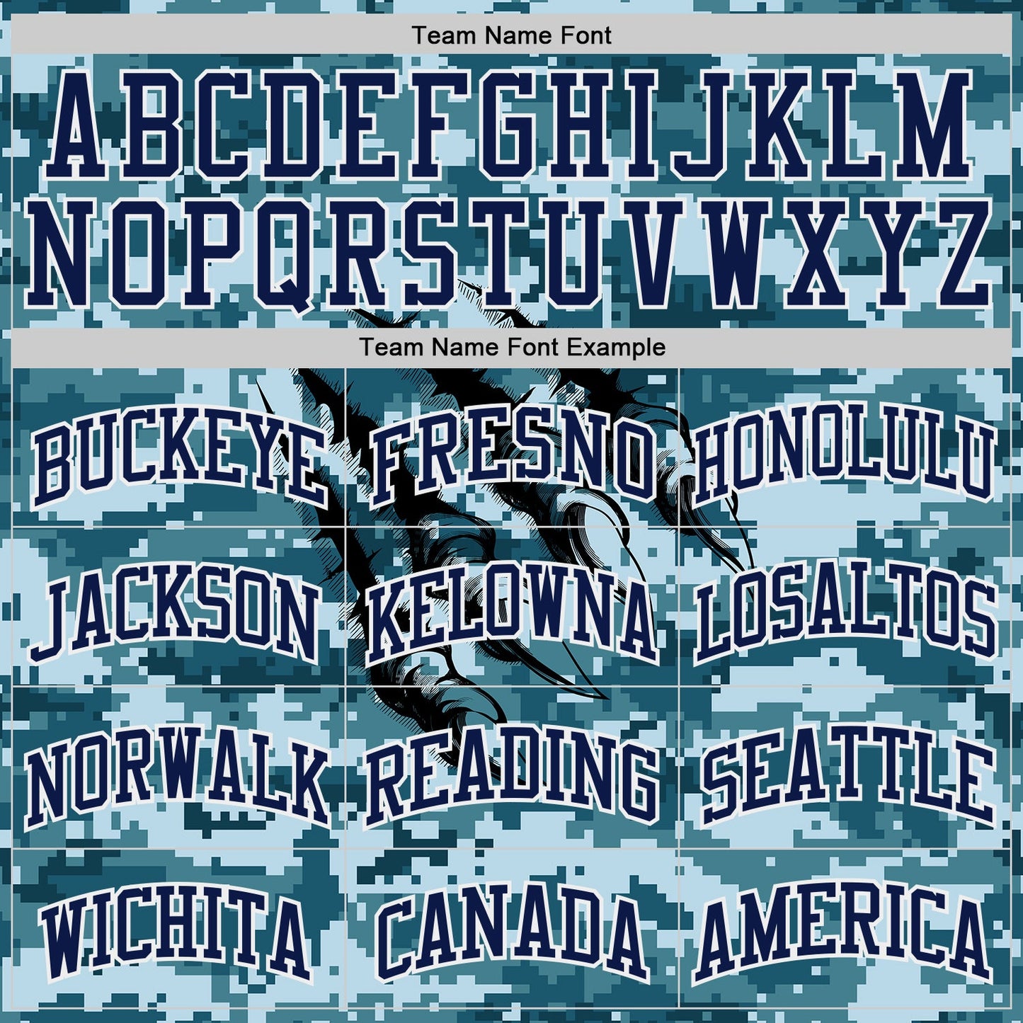 Custom Camo Navy-White Digital Camouflage Monster Claw Round Neck Sublimation Salute To Service Basketball Uniform Jersey view 3