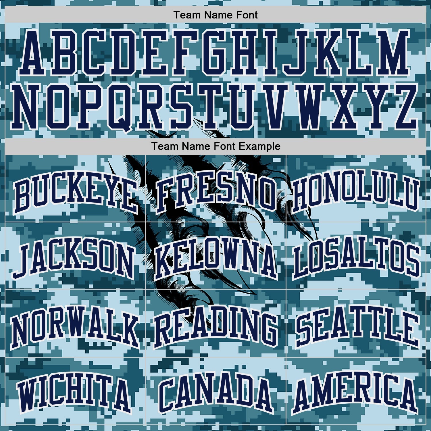Custom Camo Navy-White Digital Camouflage Monster Claw Round Neck Sublimation Salute To Service Basketball Uniform Jersey view 3