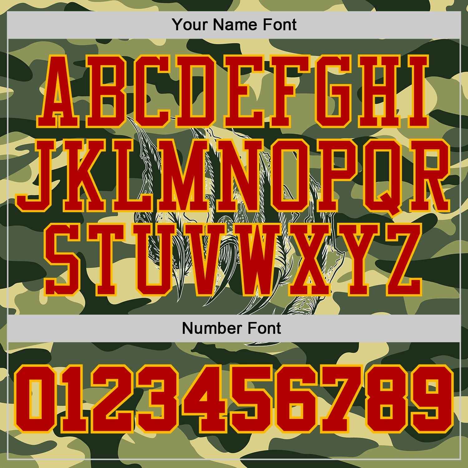 Custom Camo Red-Gold Digital Camouflage Monster Claw Round Neck Sublimation Salute To Service Basketball Uniform Jersey view 4