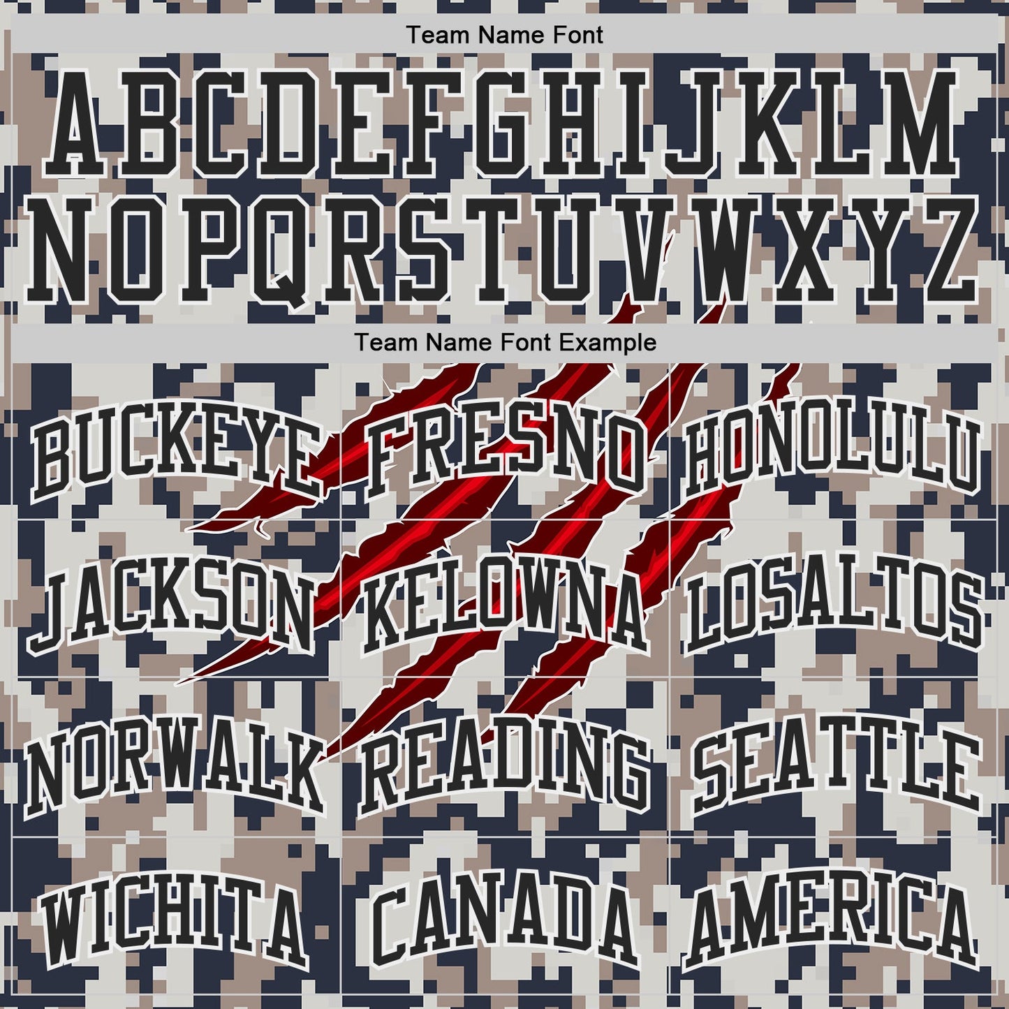 Custom Camo Black-White Digital Camouflage Claw Round Neck Sublimation Salute To Service Basketball Uniform Jersey view 3