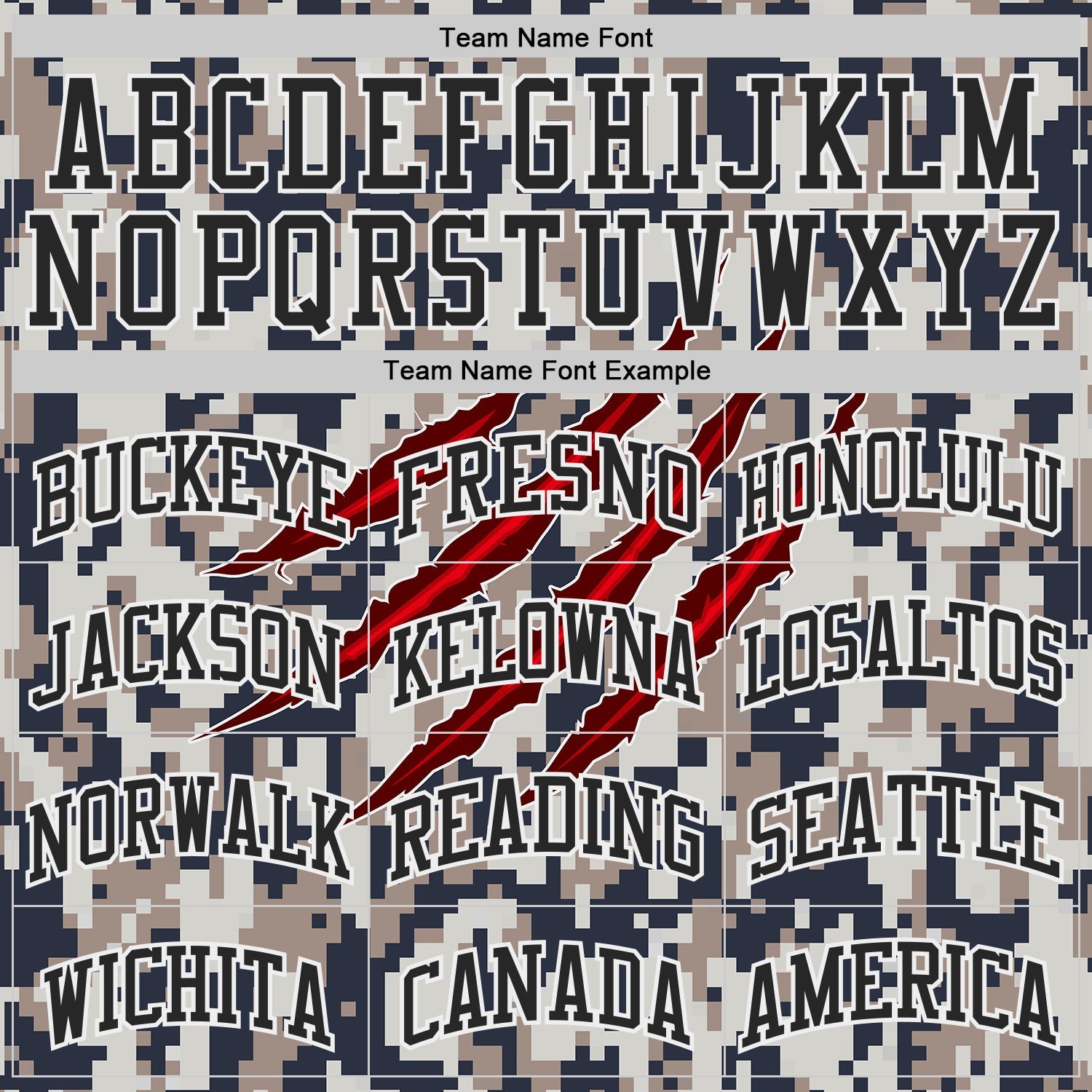 Custom Camo Black-White Digital Camouflage Claw Round Neck Sublimation Salute To Service Basketball Uniform Jersey view 3