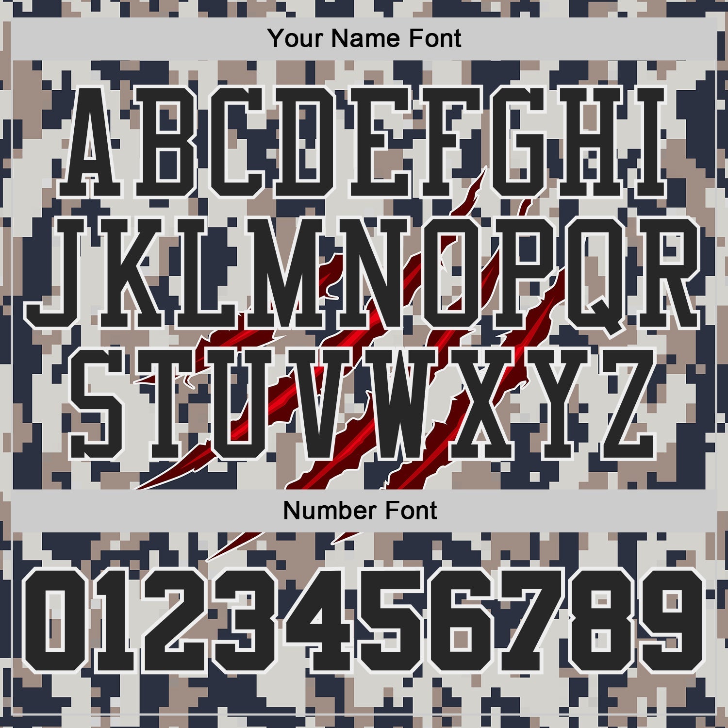 Custom Camo Black-White Digital Camouflage Claw Round Neck Sublimation Salute To Service Basketball Uniform Jersey view 4