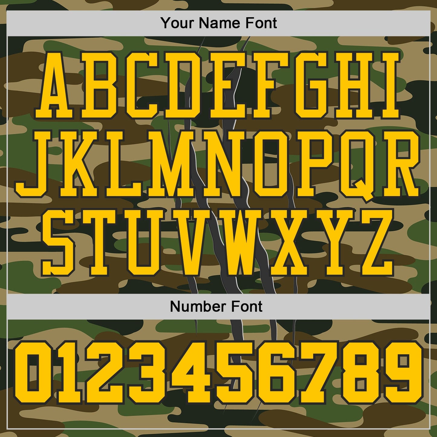 Custom Camo Yellow-Black Digital Camouflage Claw Round Neck Sublimation Salute To Service Basketball Uniform Jersey view 4