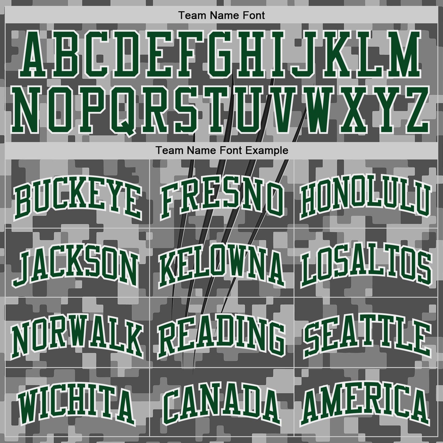 Custom Camo Green-White Digital Camouflage Claw Round Neck Sublimation Salute To Service Basketball Uniform Jersey view 3