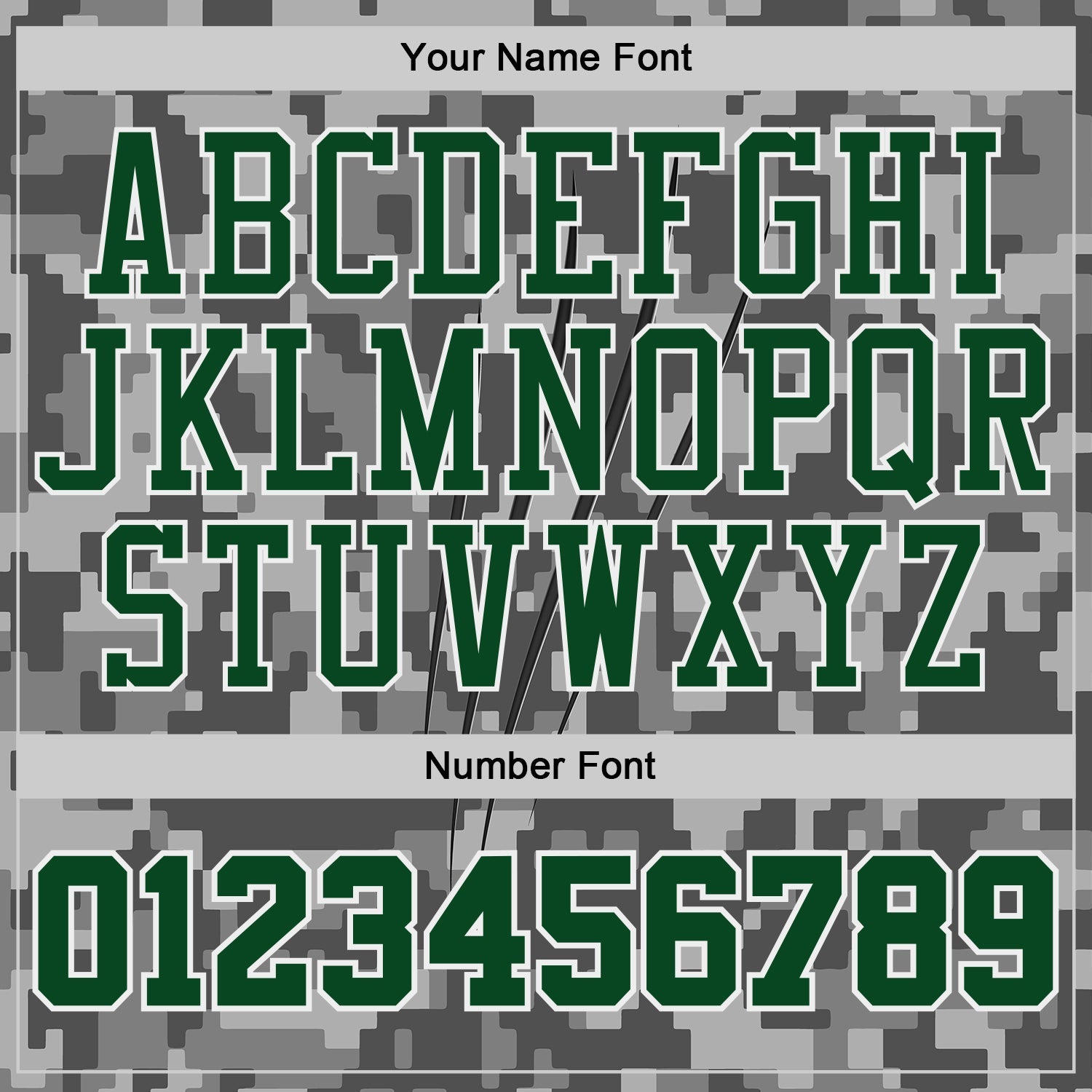 Custom Camo Green-White Digital Camouflage Claw Round Neck Sublimation Salute To Service Basketball Uniform Jersey view 4