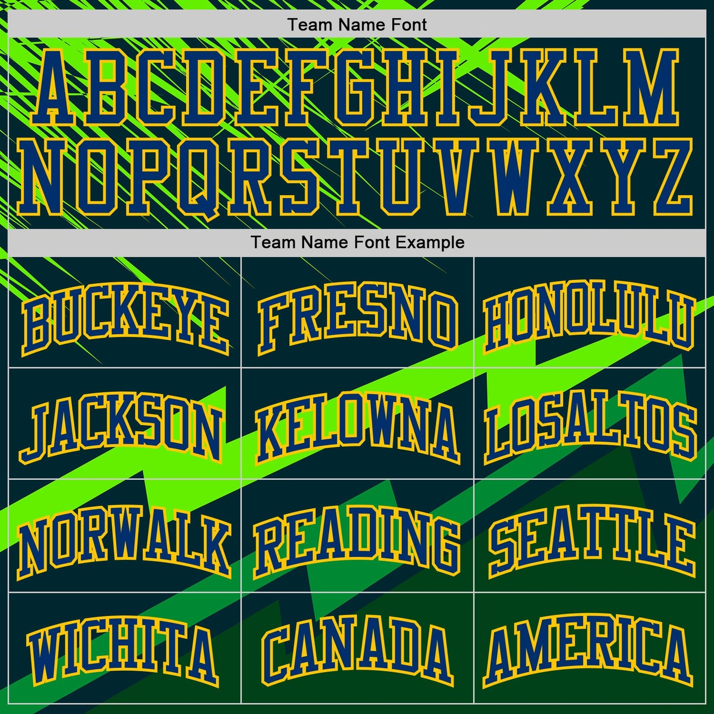 Custom Green US Navy Blue-Yellow Vibrant Lightning Stripe Round Neck Sublimation Basketball Uniform Jersey view 3