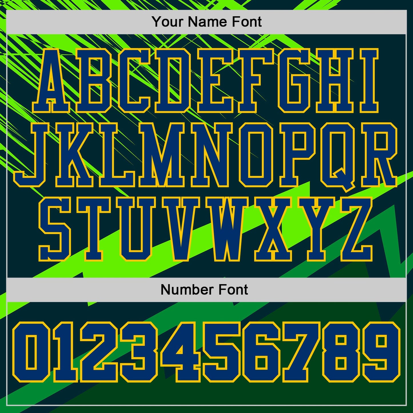 Custom Green US Navy Blue-Yellow Vibrant Lightning Stripe Round Neck Sublimation Basketball Uniform Jersey view 4