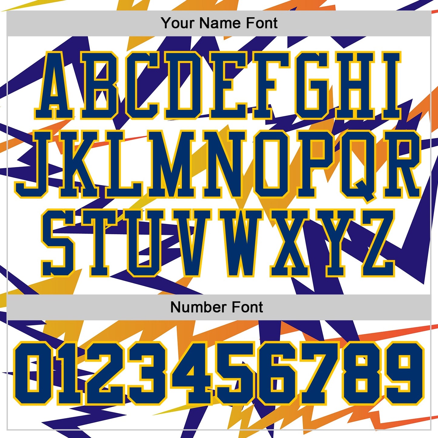 Custom White US Navy Blue-Yellow Retro Lightning Round Neck Sublimation Basketball Uniform Jersey view 4