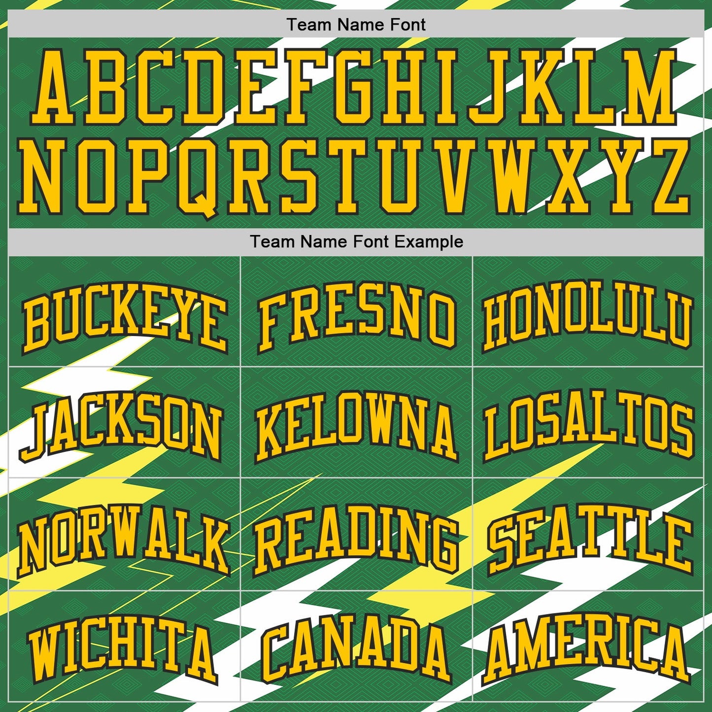 Custom Green Yellow-Black Abstract Lightning Round Neck Sublimation Basketball Uniform Jersey view 3