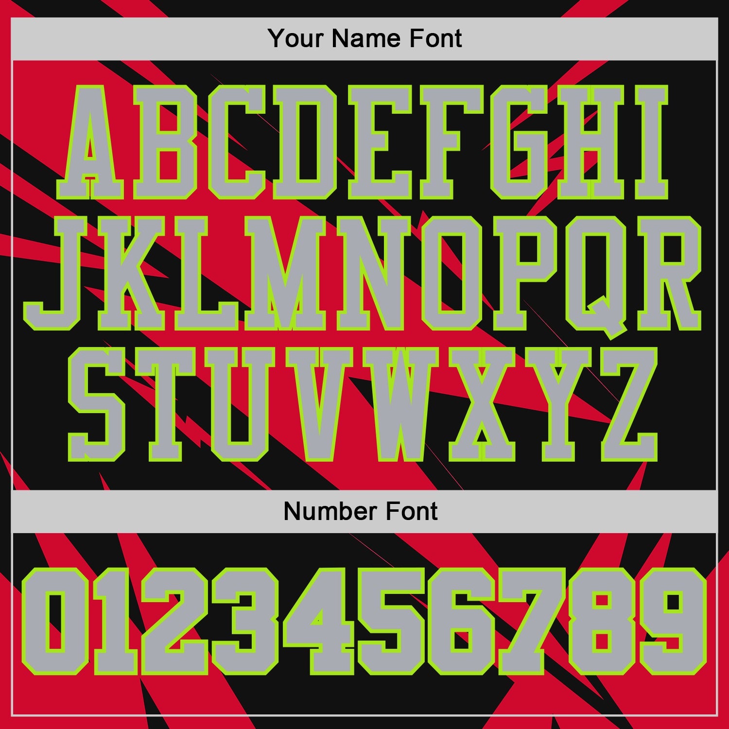 Custom Black Gray Red-Neon Green Abstract Lightning Round Neck Sublimation Basketball Uniform Jersey view 4
