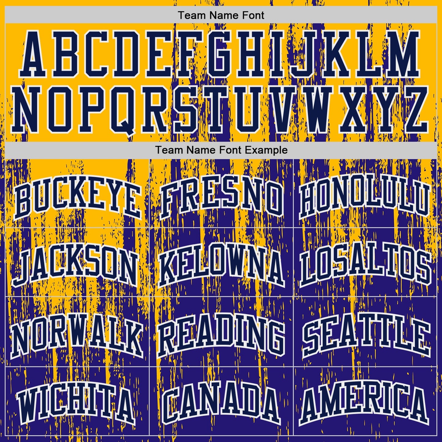 Custom Dark Purple Navy Gold-White Grunge Paint Round Neck Sublimation Basketball Uniform Jersey view 3