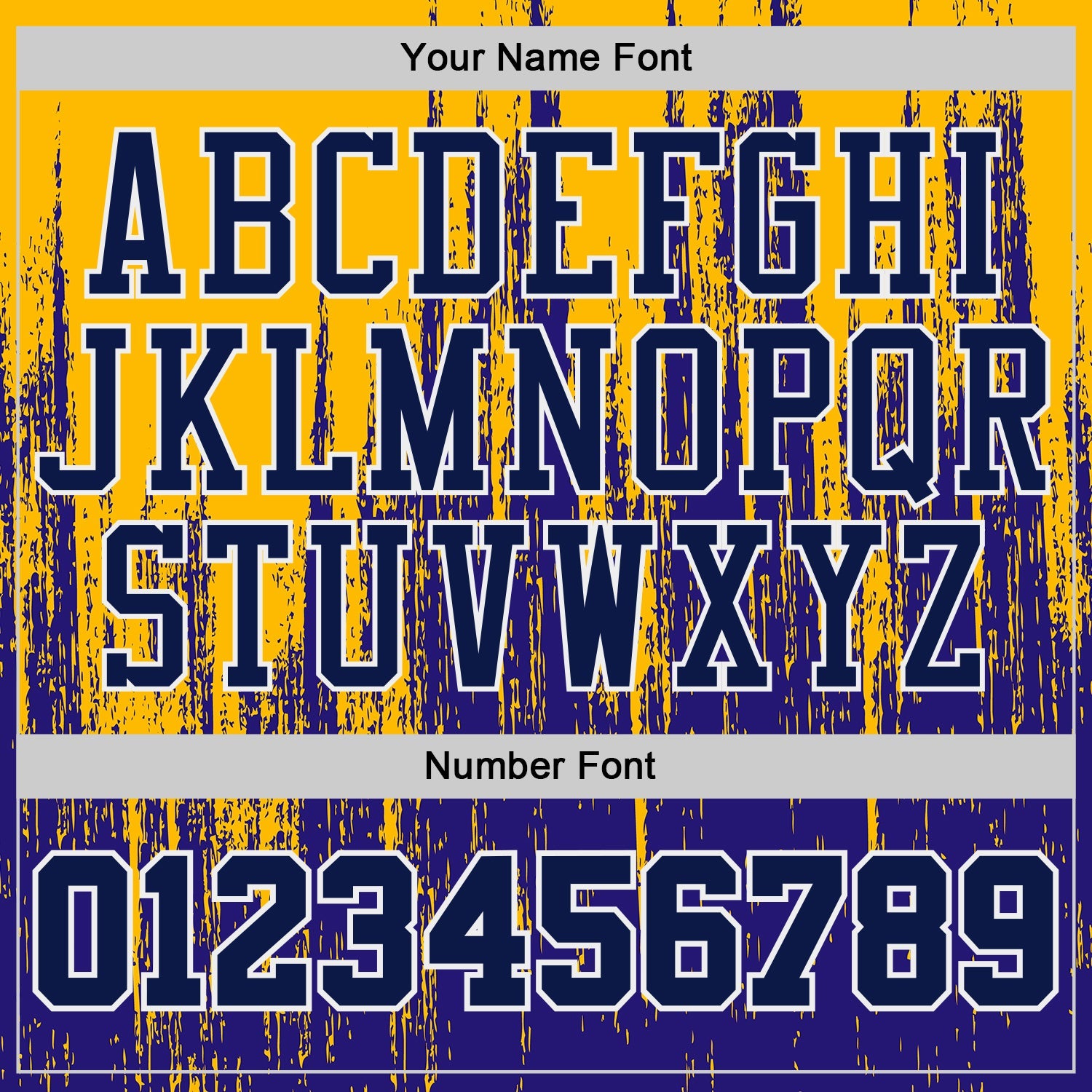 Custom Dark Purple Navy Gold-White Grunge Paint Round Neck Sublimation Basketball Uniform Jersey view 4