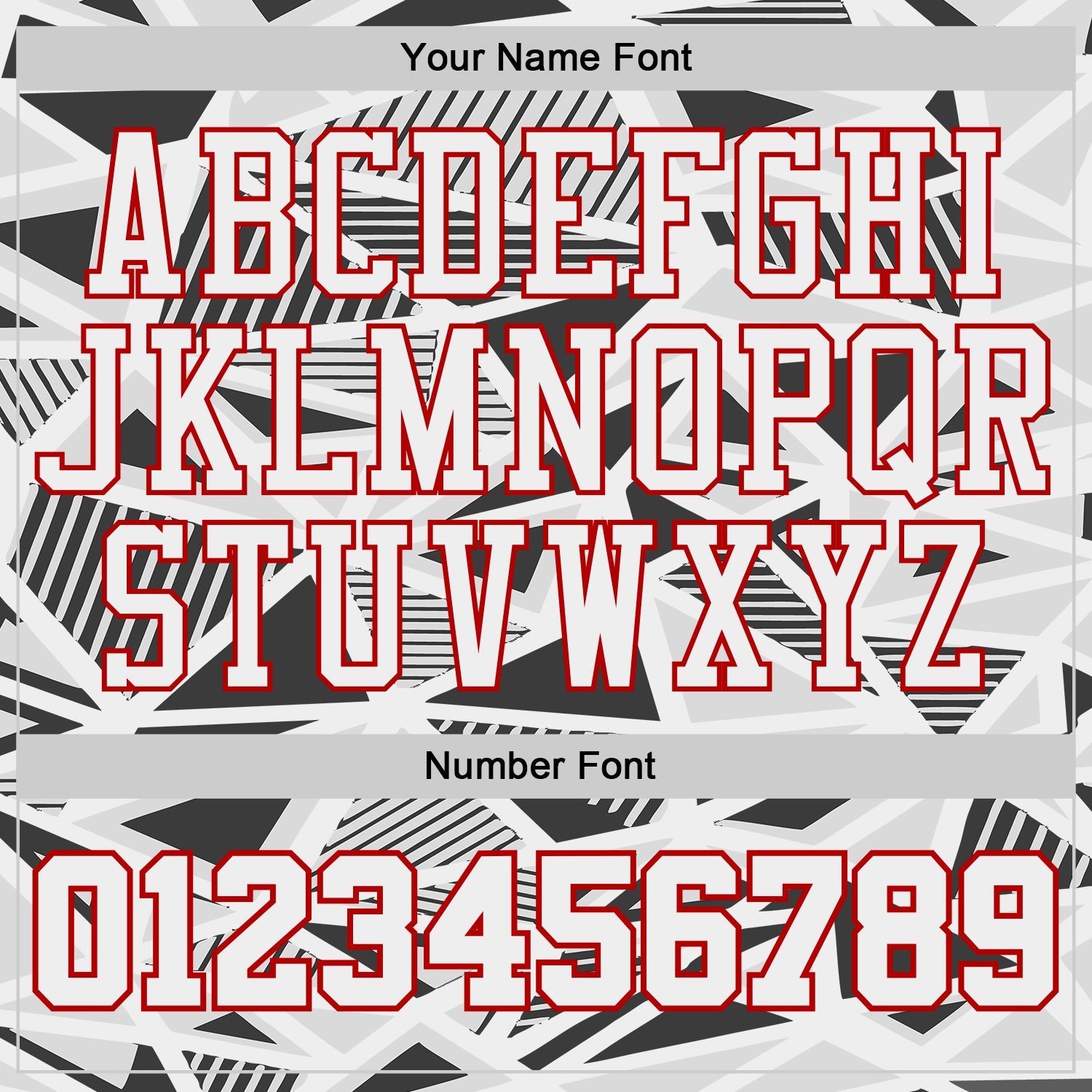 Custom White Black Gray-Red Geometric Abstract Triangle Round Neck Sublimation Basketball Uniform Jersey view 4