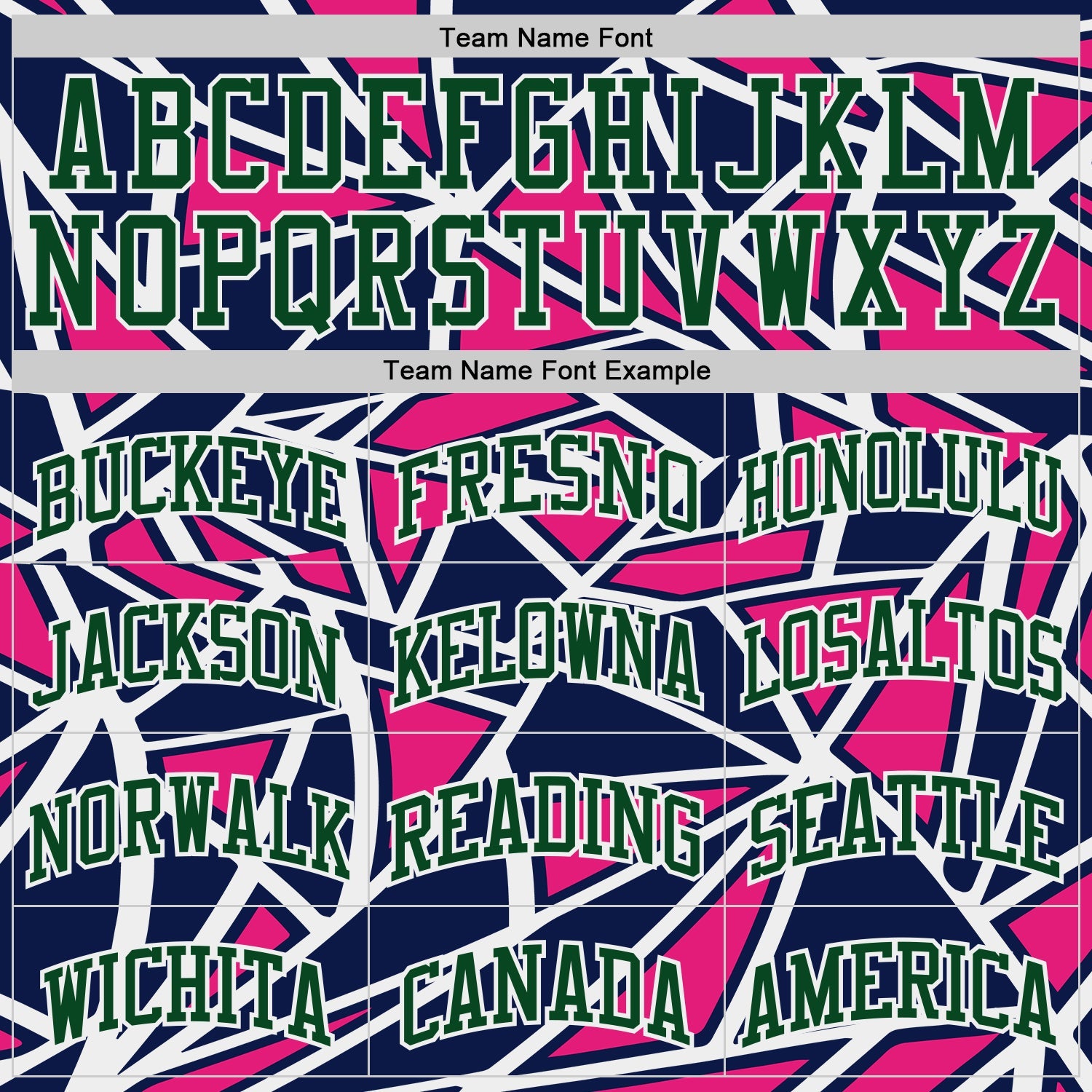 Custom Navy Green Hot Pink-White Abstract Geometric Shards Round Neck Sublimation Basketball Uniform Jersey view 3
