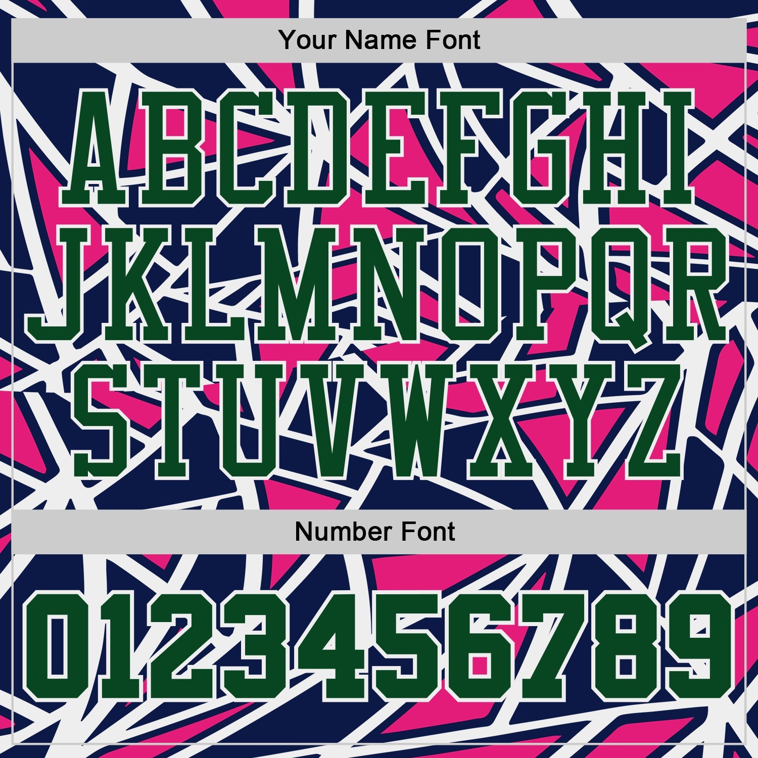 Custom Navy Green Hot Pink-White Abstract Geometric Shards Round Neck Sublimation Basketball Uniform Jersey view 4